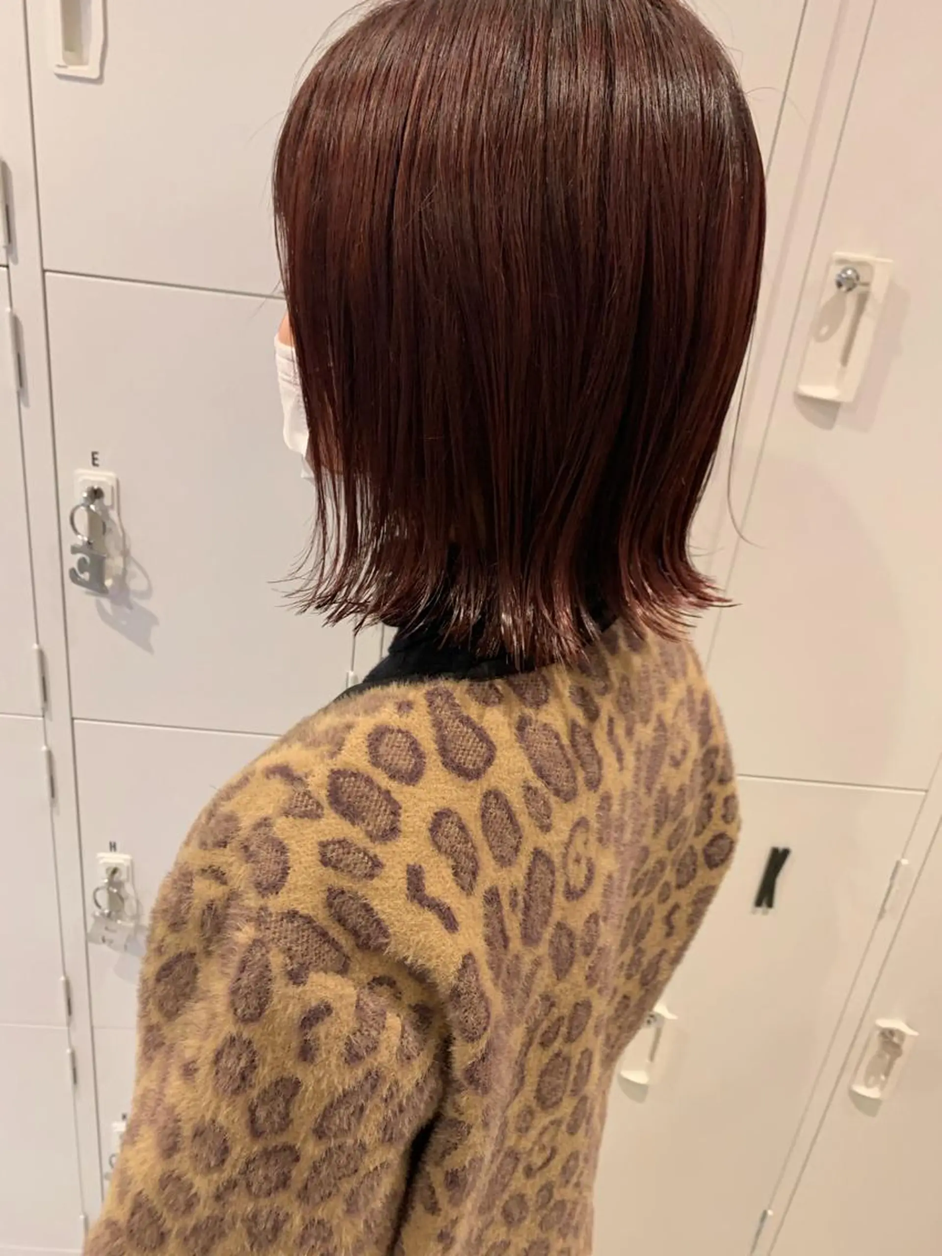 ショート カラー カシス ピンクカラー ボブ 柔らかいヘア/ 東徳嶺 みくのヘアスタイル