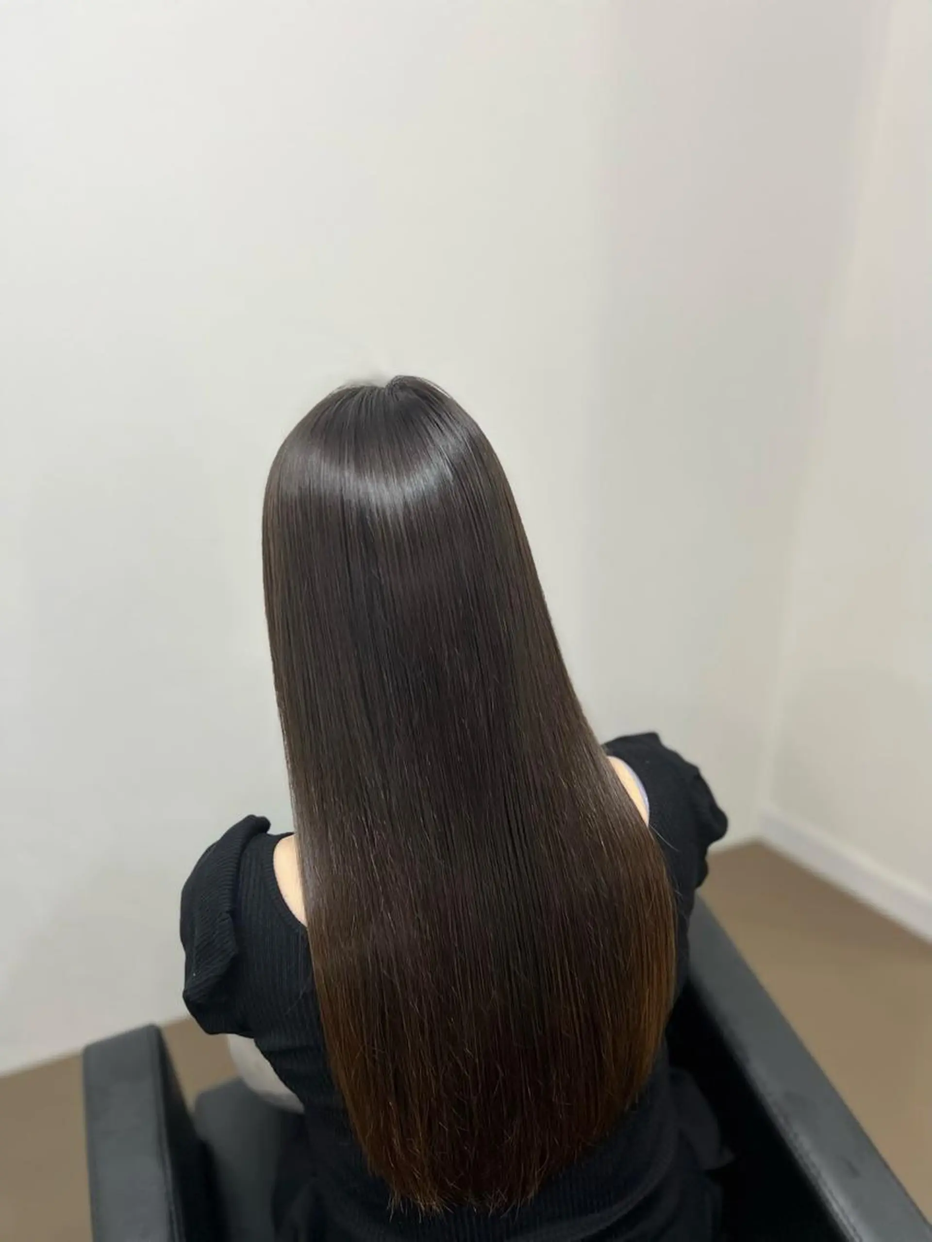 ロング ボブ 顔まわりレイヤー ハイライト 髪質改善 韓国風ヘア 神戸ボブ✂️ ioe三宮/田 伸佳のヘアスタイル