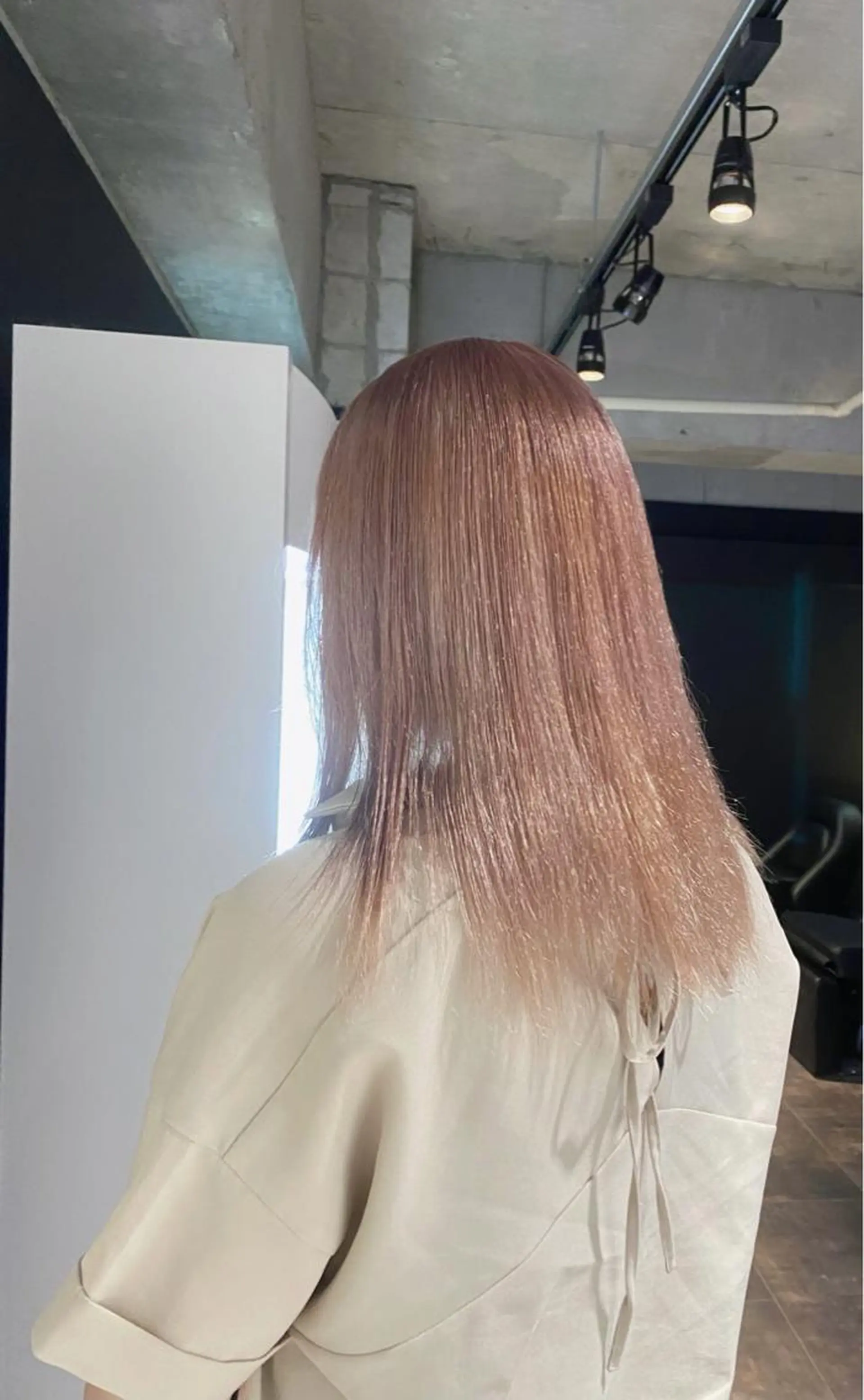 カラー ベージュカラー ピンクカラー ピンクベージュ esu 天満のヘアスタイル