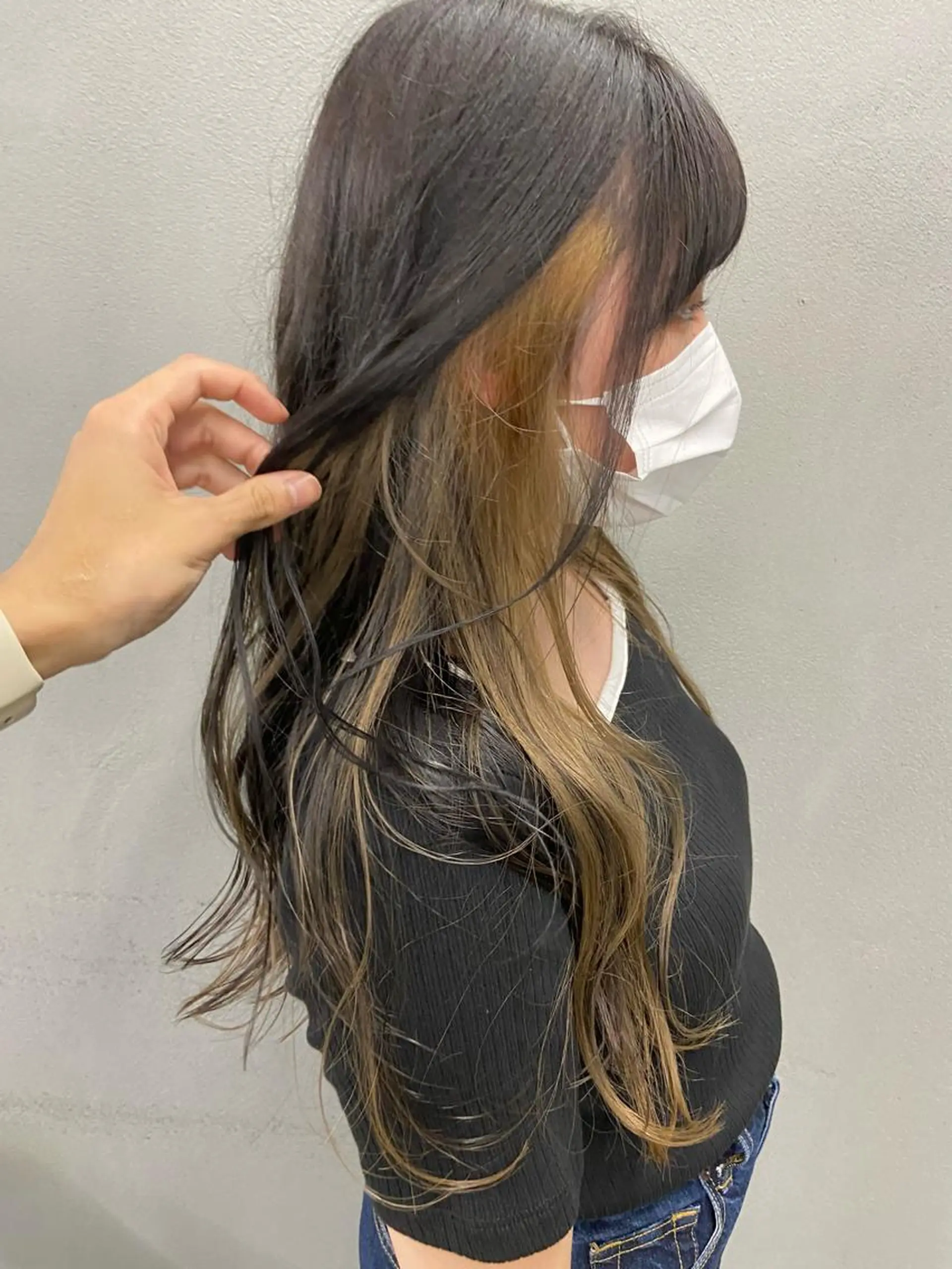 セミロング カラー メンズ/ダブルカラー /パーマ/来栖慧💈のヘアスタイル