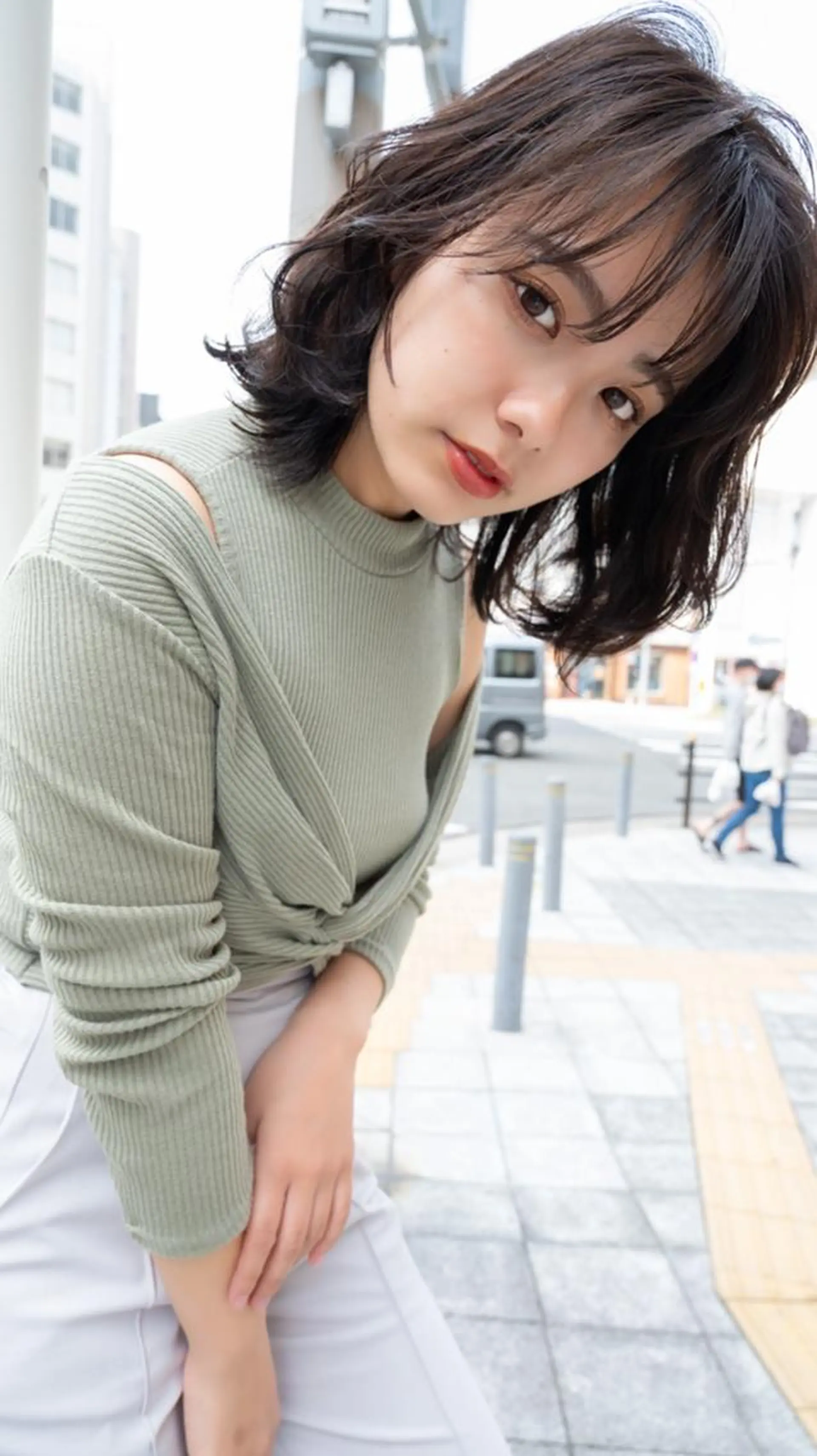 カラー ミディアム ANGELICA 吉川智昭のヘアスタイル