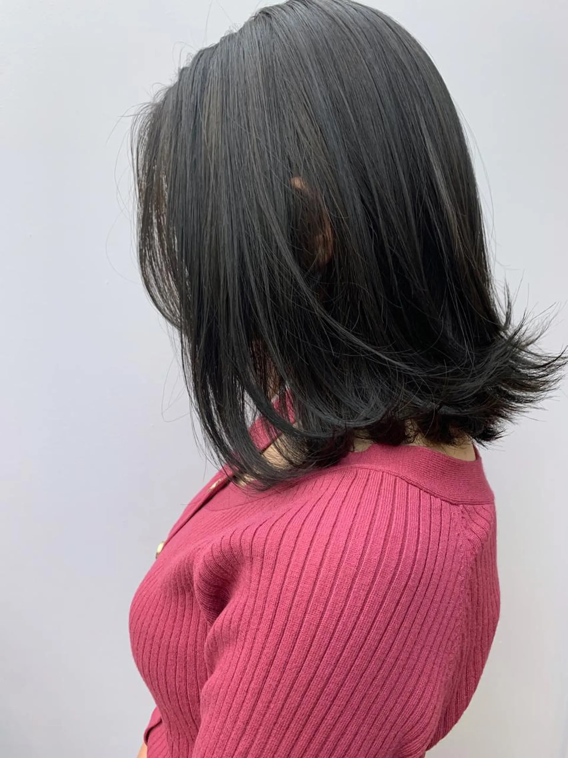 ミディアム 外ハネヘア 縮毛矯正×髪質改善 店長　DAITOのヘアスタイル