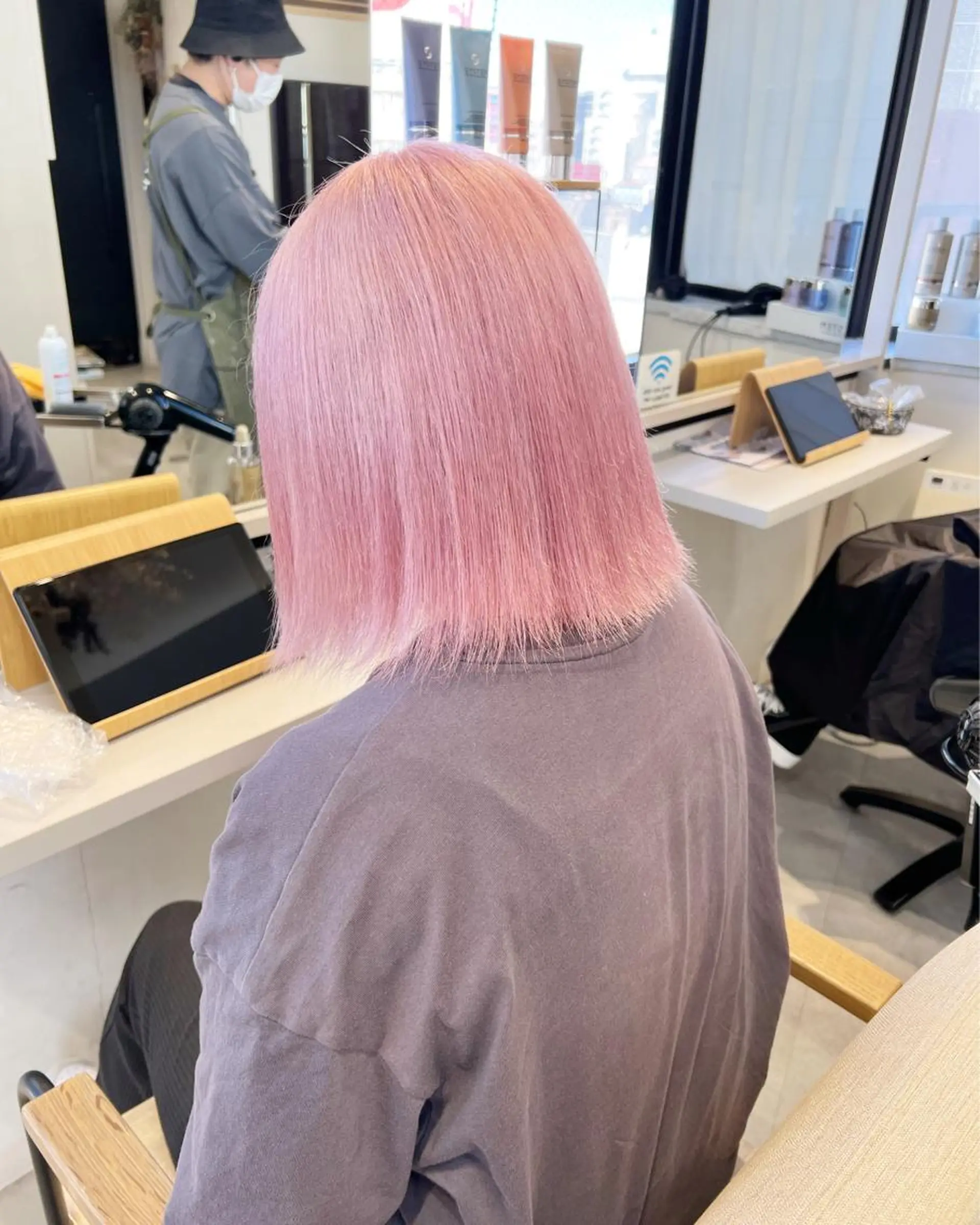 ショート fuka/梅田/ ミルクティーベージュのヘアスタイル