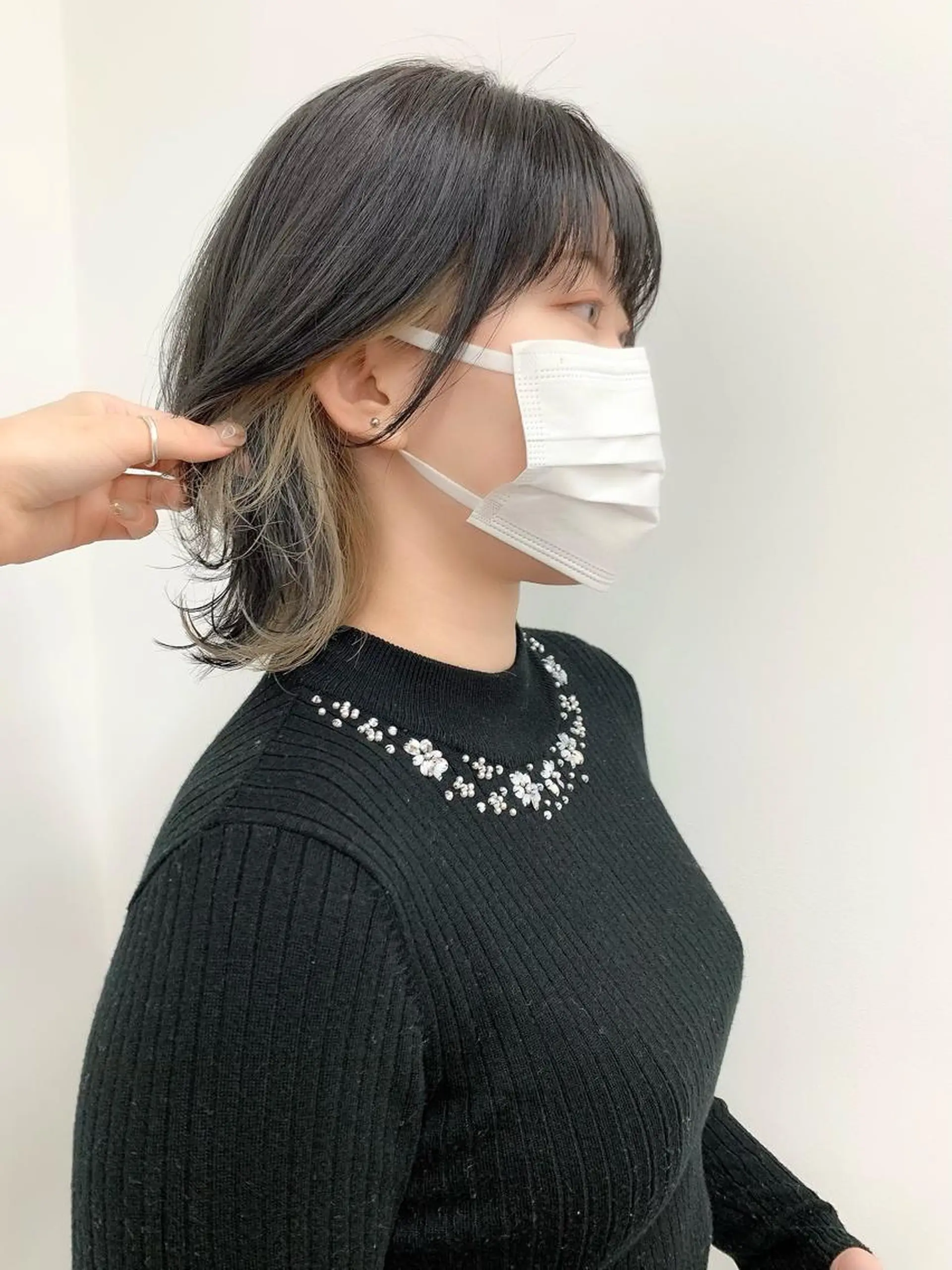 ミディアム カラー インナーカラー ウルフカット 🌿椿 夢来🌿のヘアスタイル