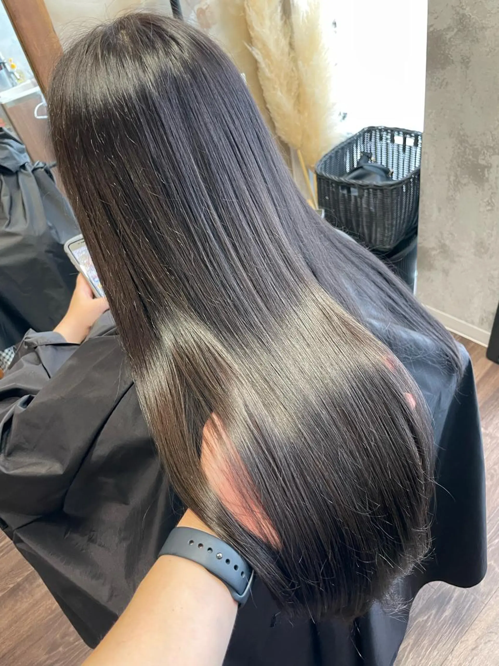 ロング カラー Lull1人美容室 バレイヤージュのヘアスタイル