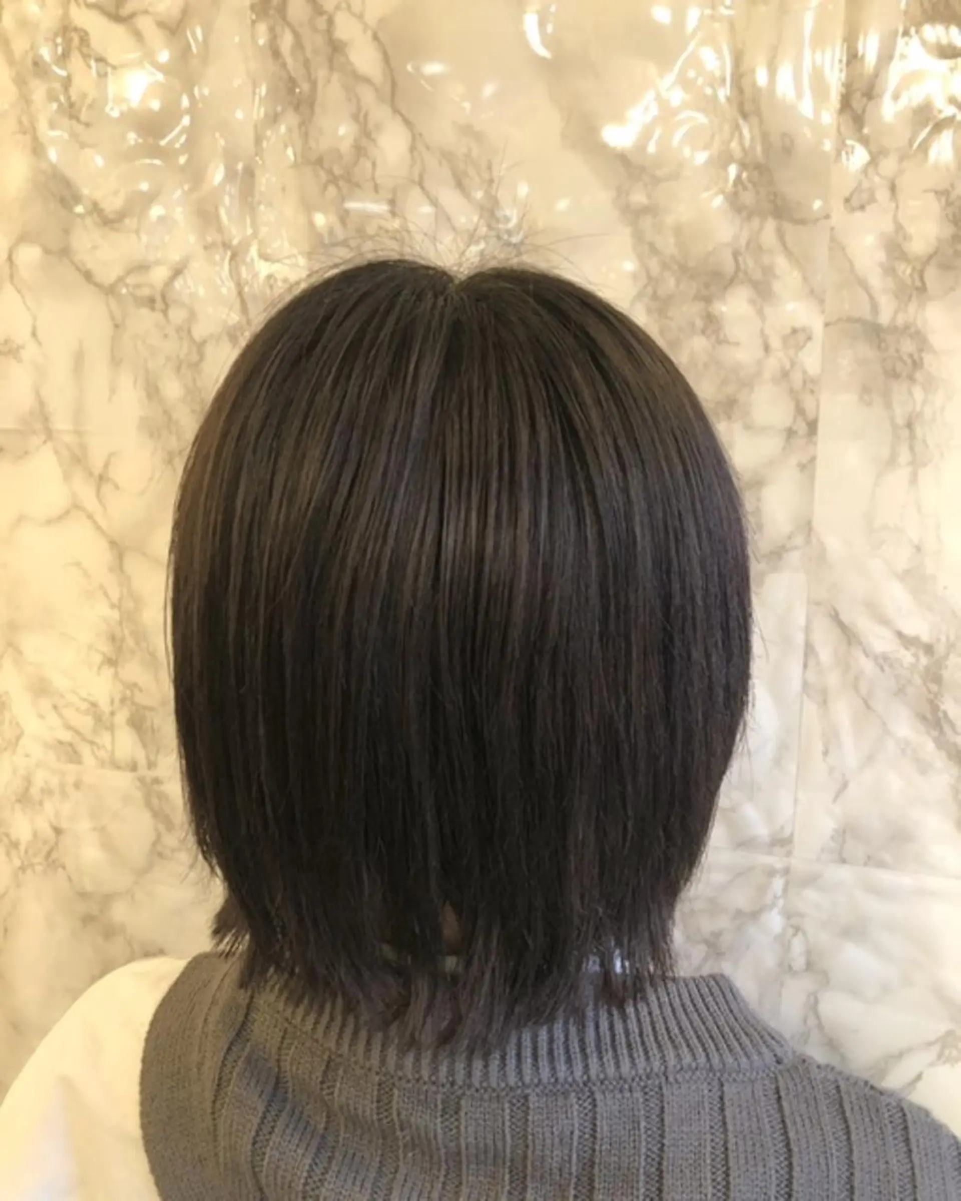 ミディアム カラー ミストバング  フェイスフレーミング インナーカラー パープルカラー ボブ 🟦西荻窪メンズ特化 美容師🟦Yu-Jiのヘアスタイル