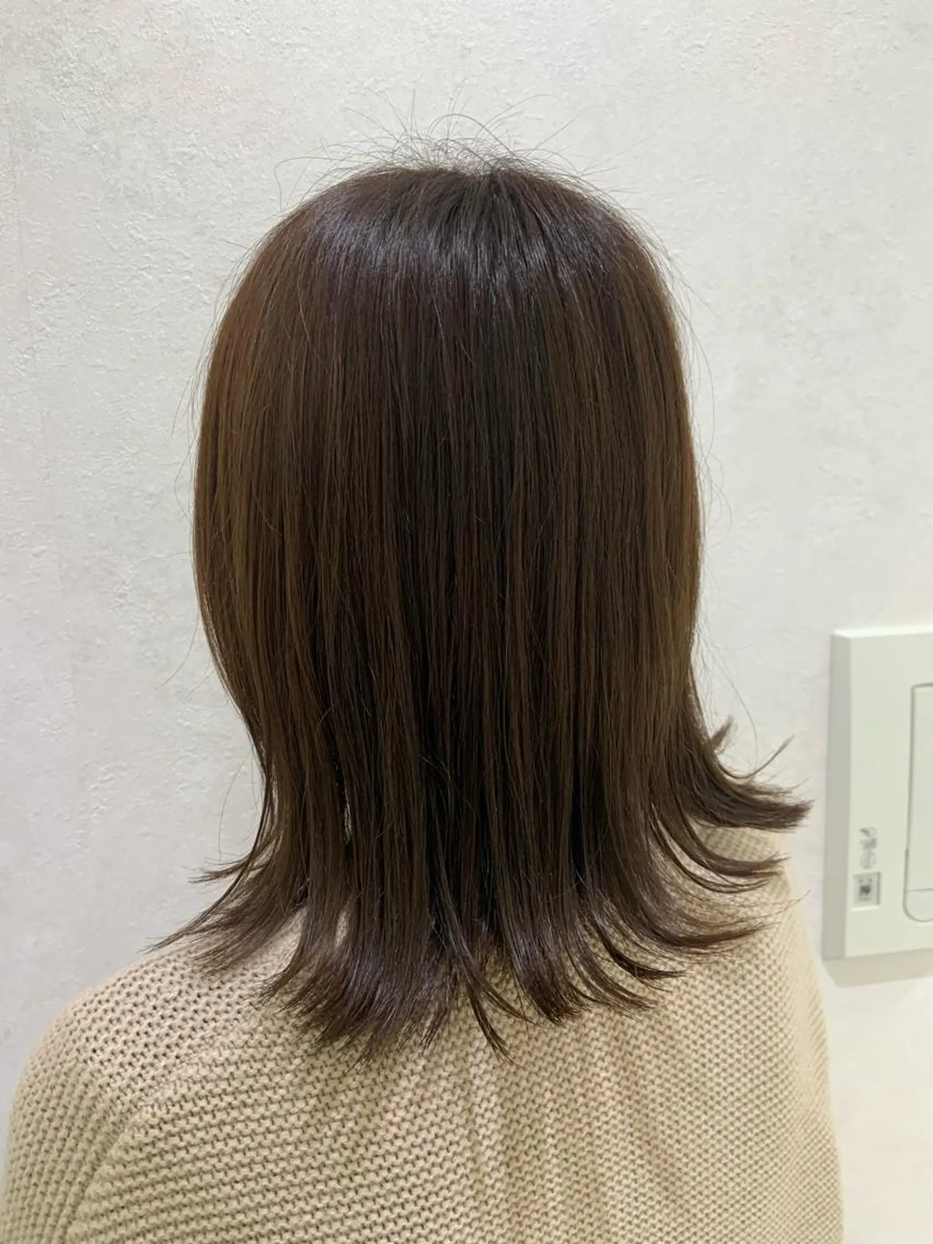 ミディアム カラー パーマ ヘアアレンジ ハイトーンカラー🤍 山下 優華のヘアスタイル