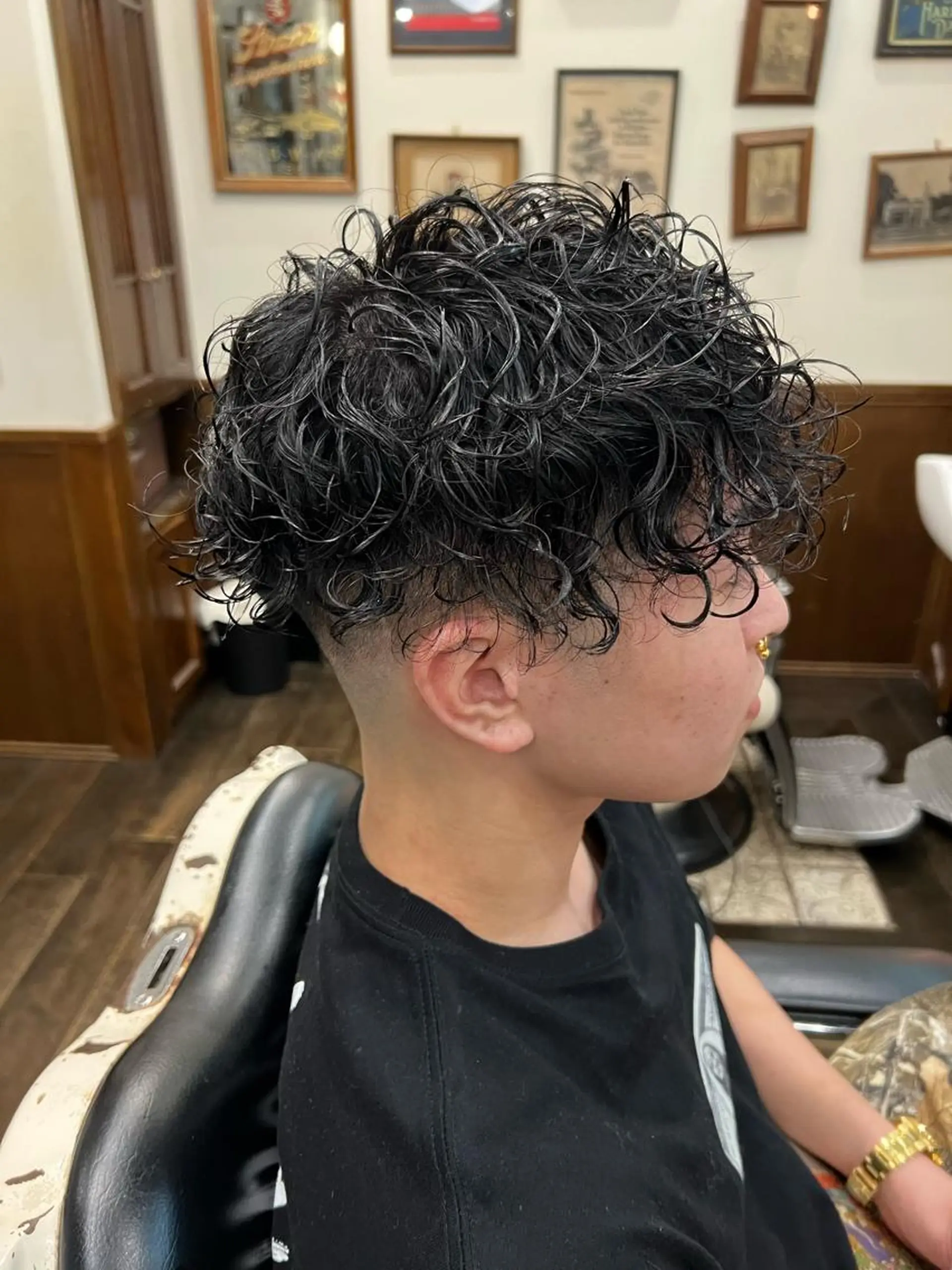 ミディアム メンズ 大久保 竣太のヘアスタイル