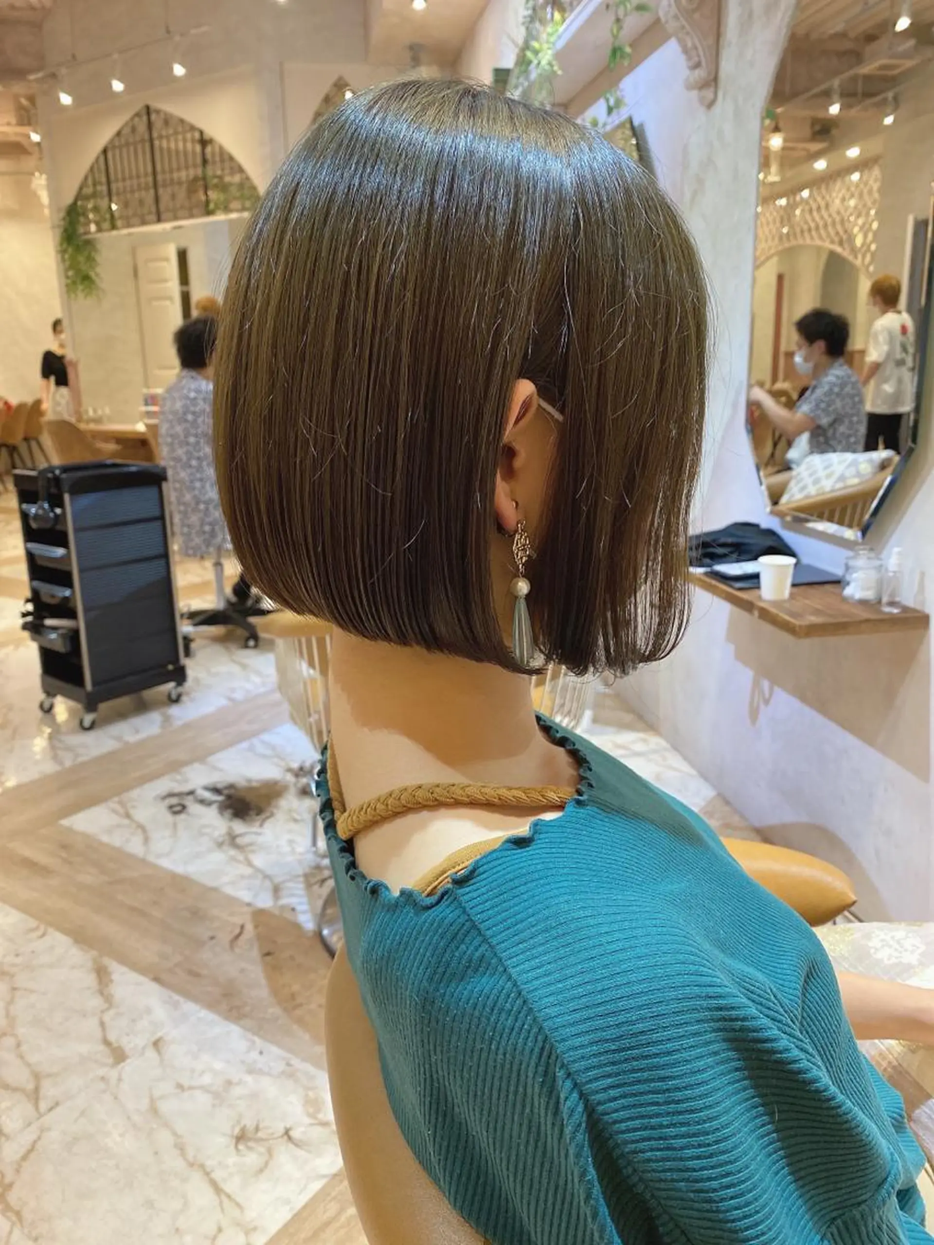 ミディアム 韓国風ヘア✻透明感 カラー✻yukaのヘアスタイル