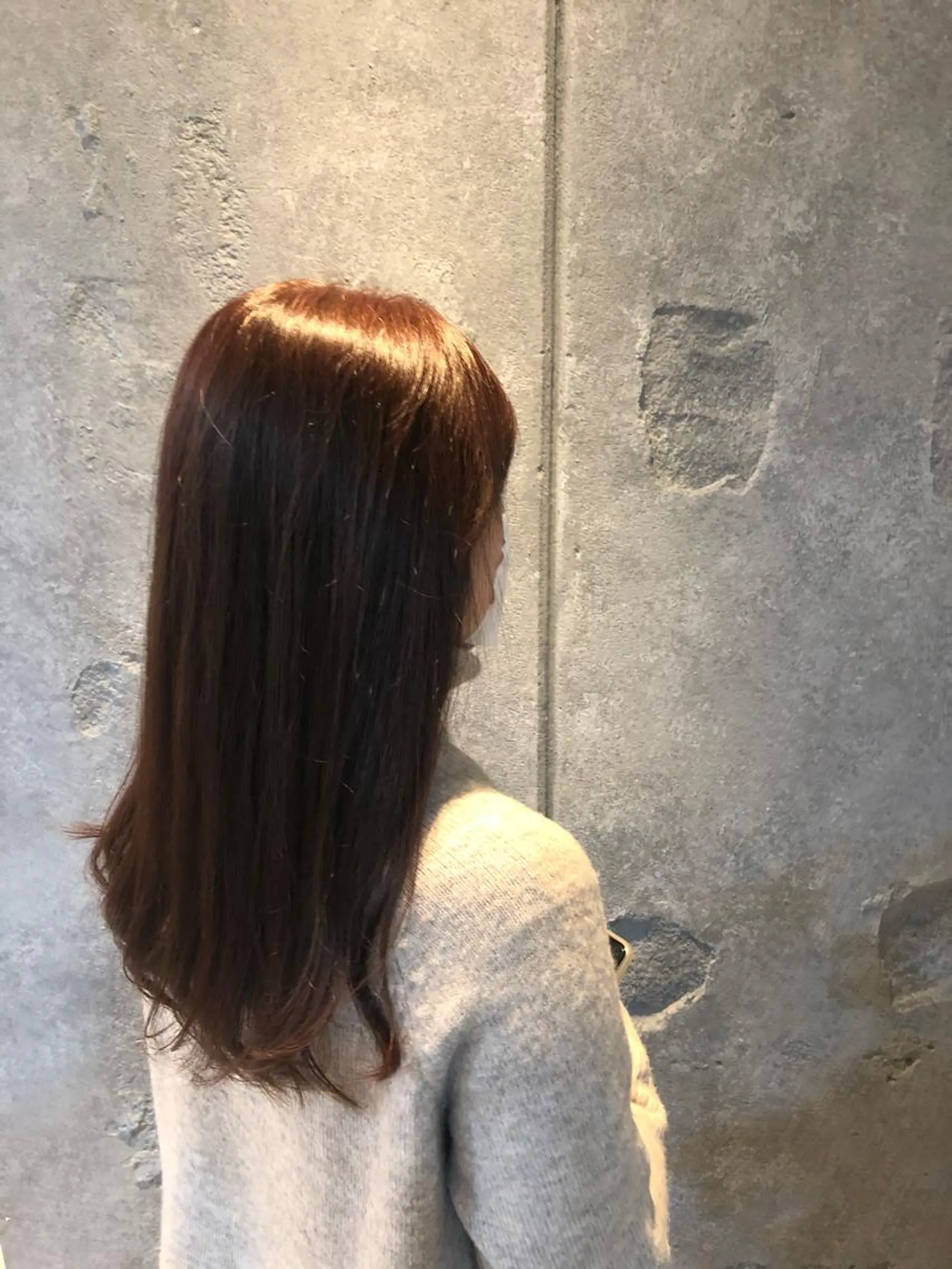 ロング カラー ベージュカラー ピンクカラー ピンクベージュ 大久保 遥日のヘアスタイル