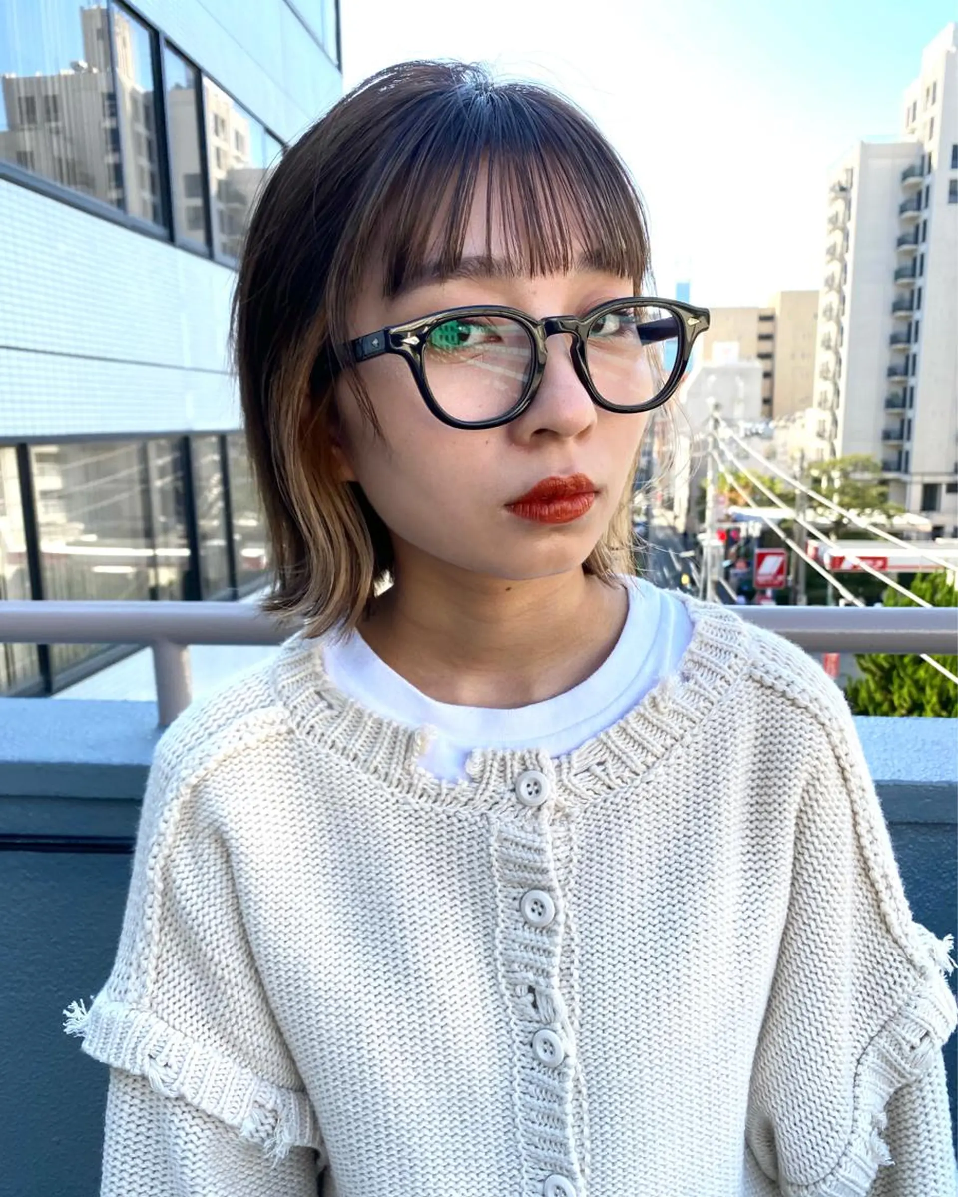 ショート カラー イヤリングカラー Pia hair Design Yakuin所属・Pia ツボイ ケイタのヘアスタイル