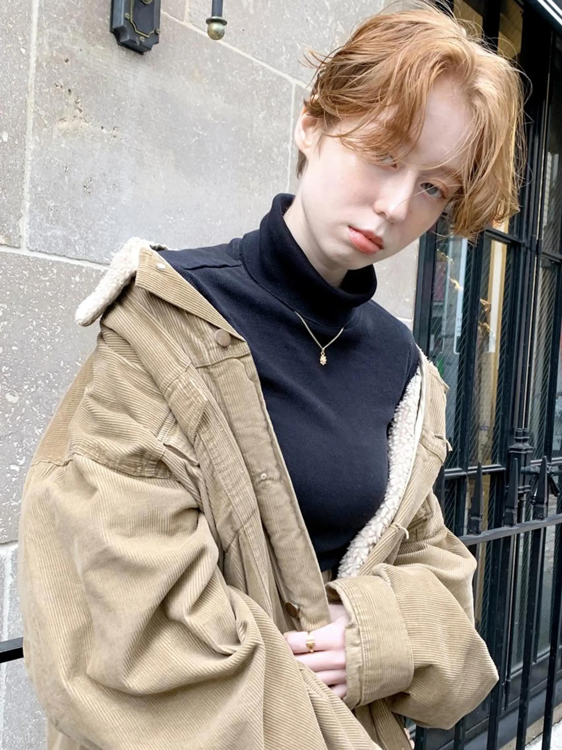 ショート カラー パーマ ヘアアレンジ ショートヘア ニュアンスパーマ ITbyALBUM 中野店のヘアスタイル