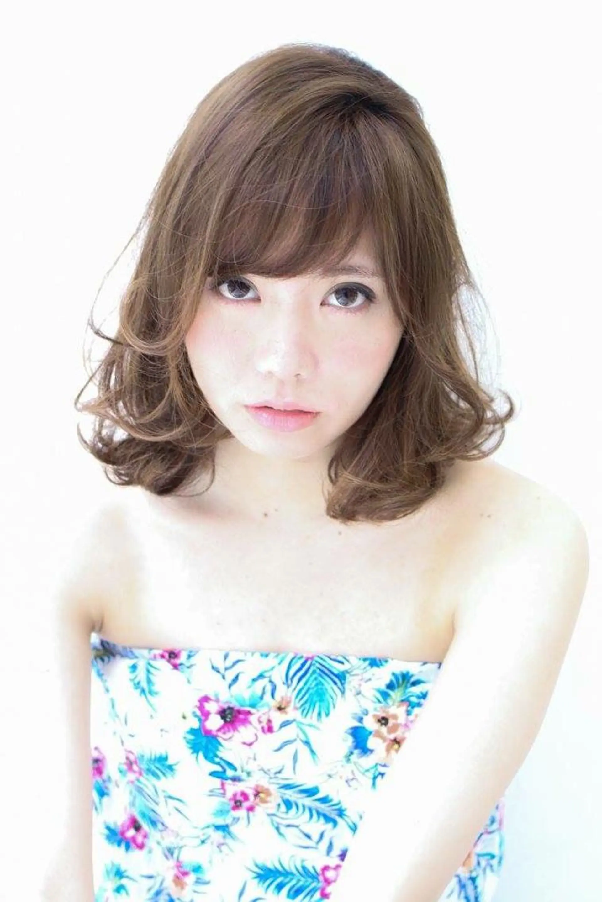 ミディアム カラー 内藤 達也のヘアスタイル