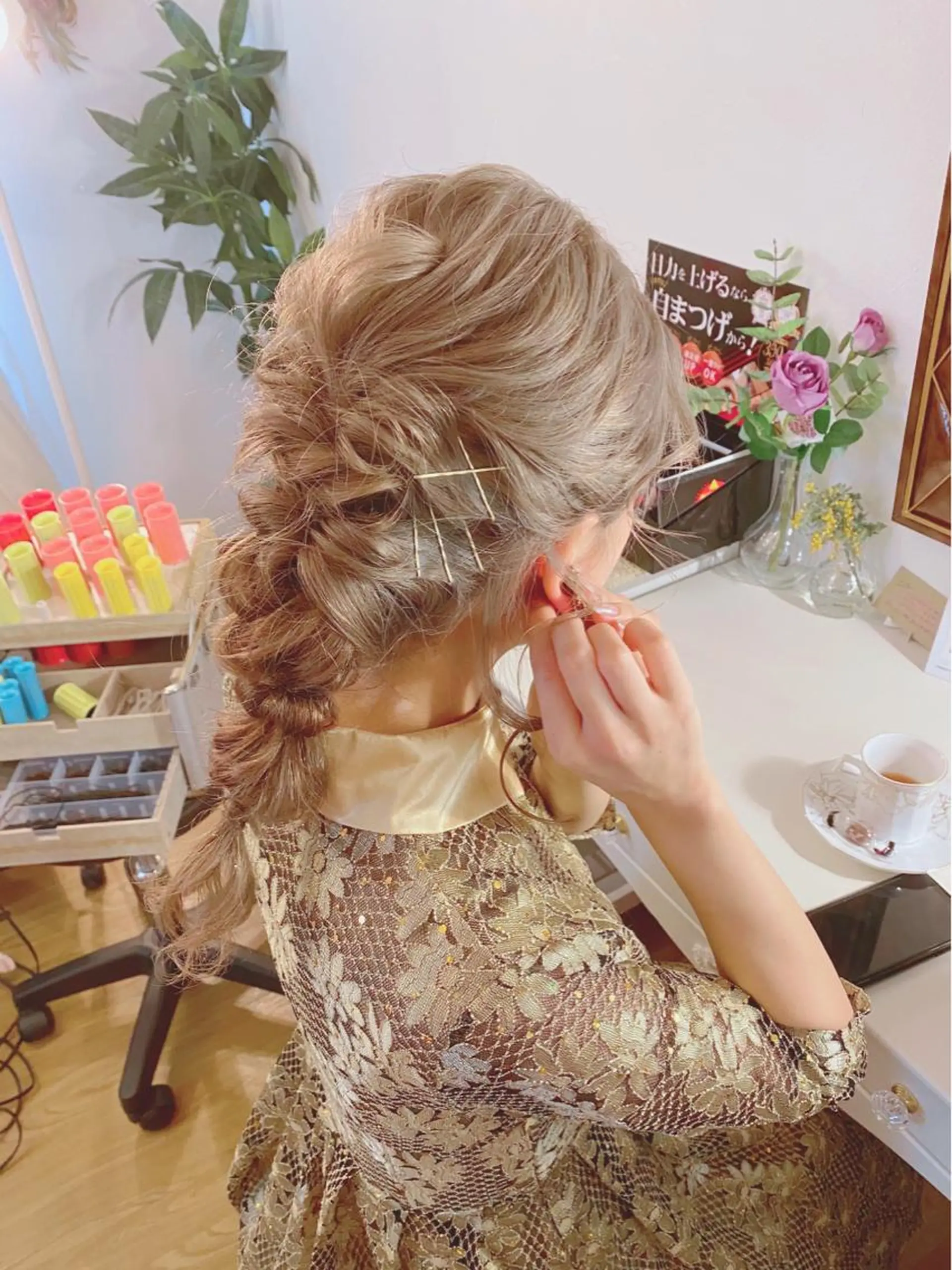 ロング ヘアアレンジ ヘアセット 鈴木 杏果のその他イメージ
