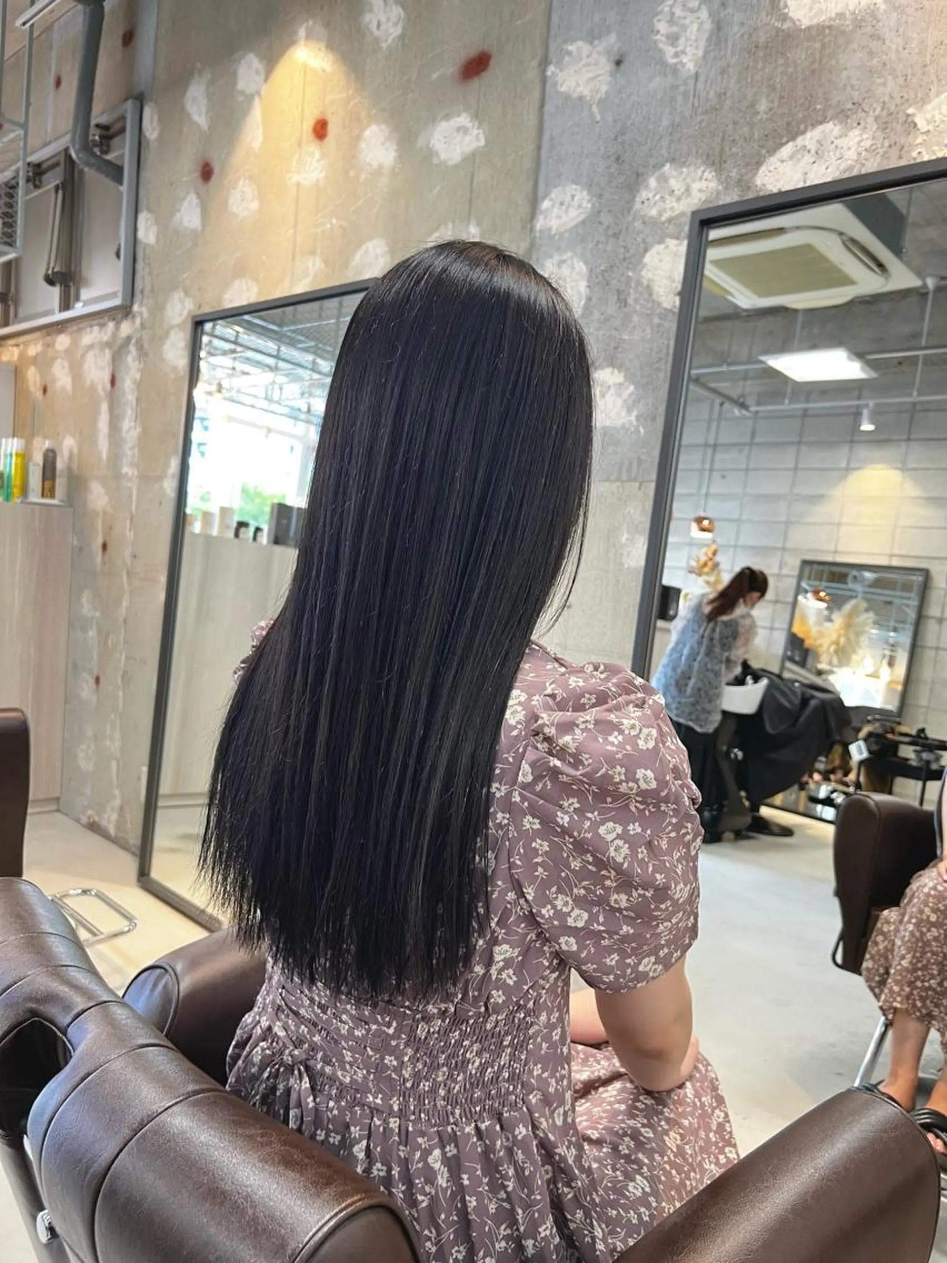 ロング カット 縮毛矯正 椎葉 みはるのヘアスタイル