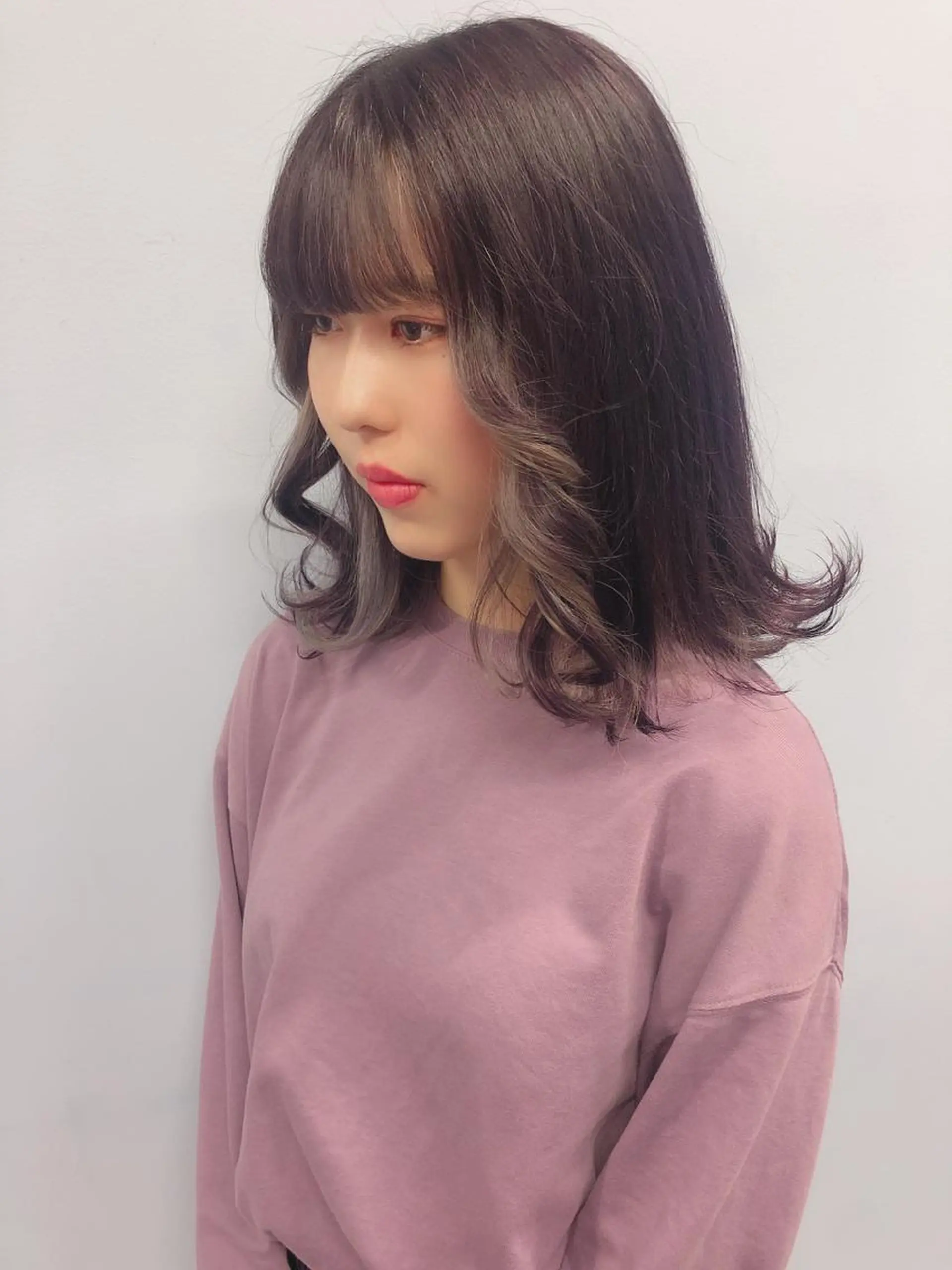 ミディアム カラー 💗💗韓国レイヤー yu-ki💗💗のヘアスタイル