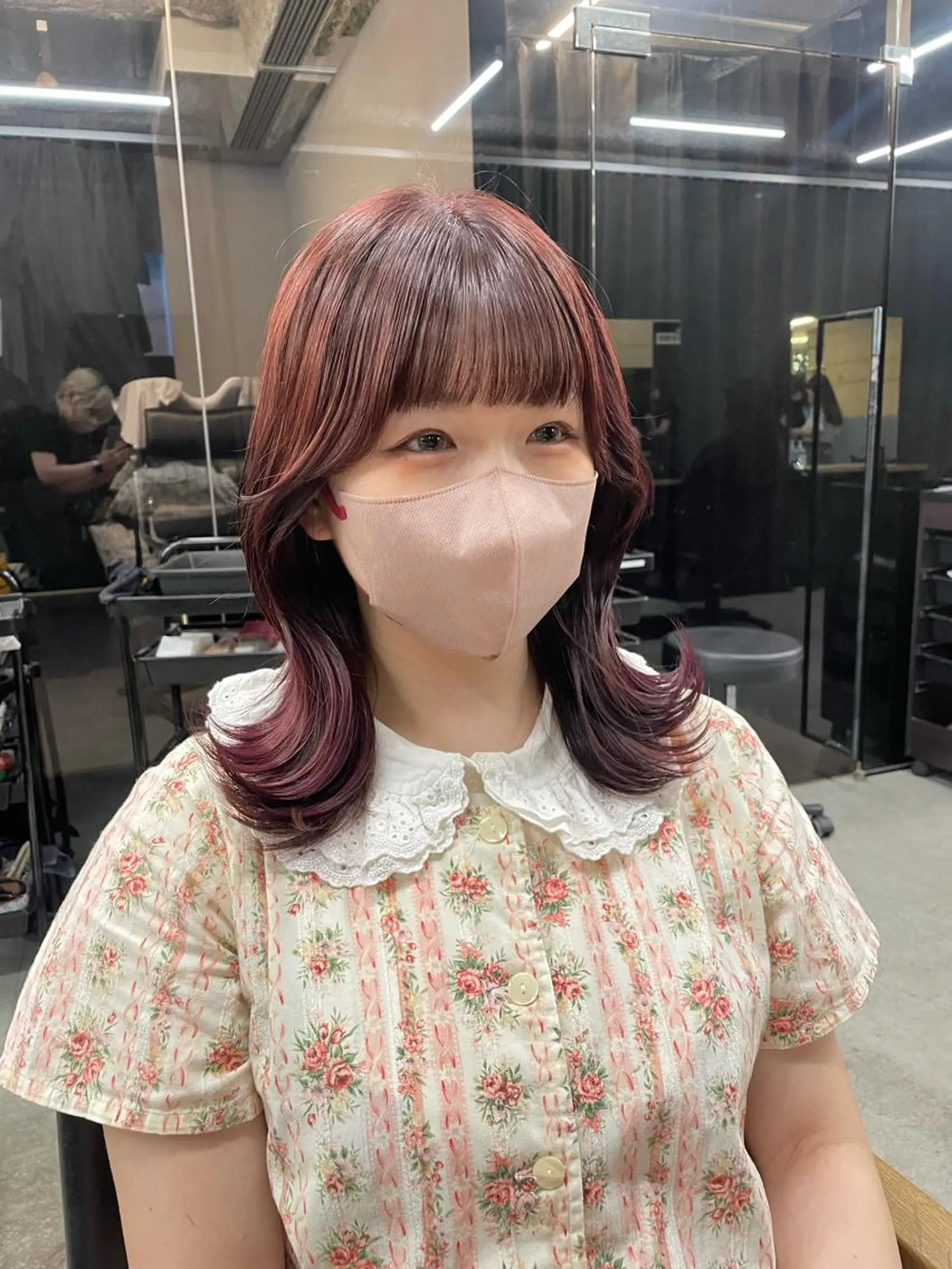 ミディアム 伊藤 莉奈　韓国ヘアのヘアスタイル