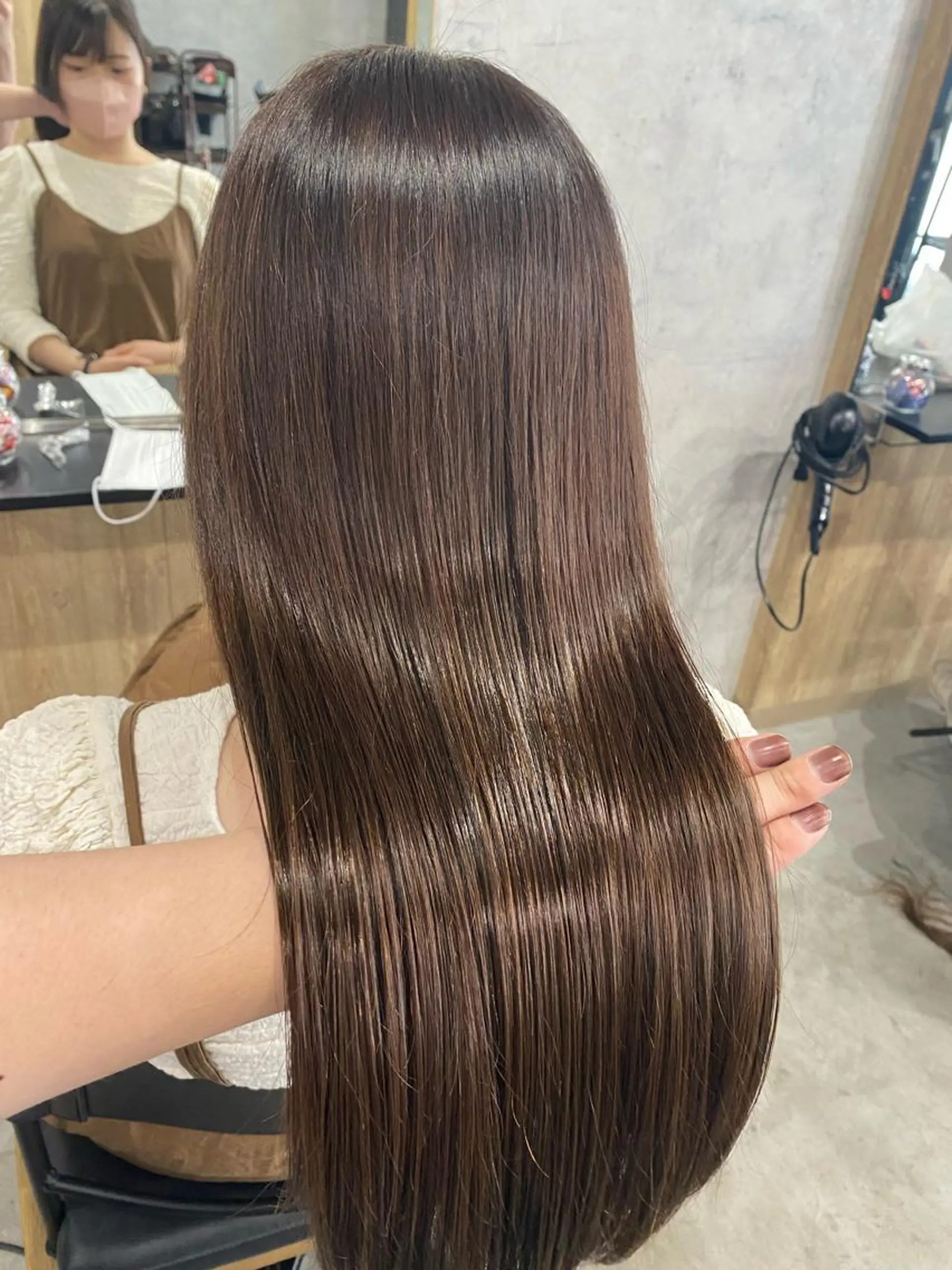 セミロング カラー 髪質改善/レイヤー カット手塚奨のヘアスタイル