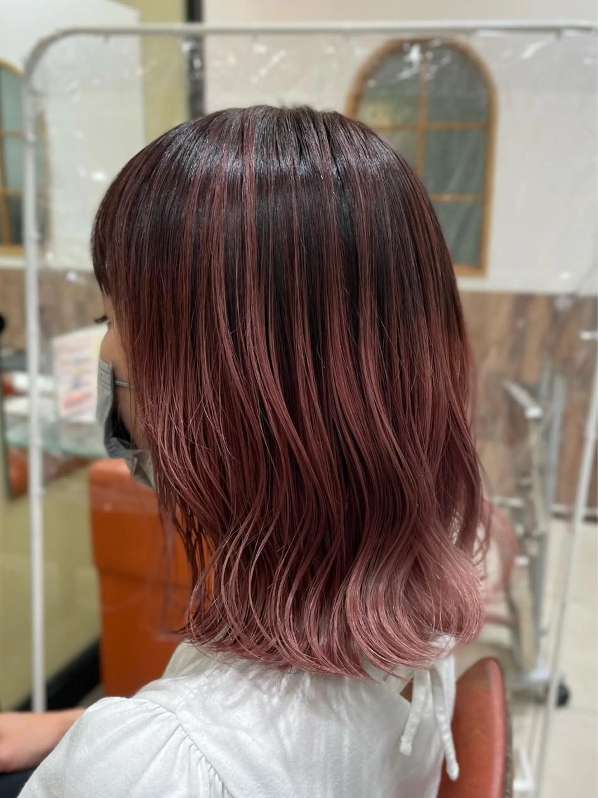 ミディアム カラー ヘアアレンジ 井上 武輝のヘアスタイル