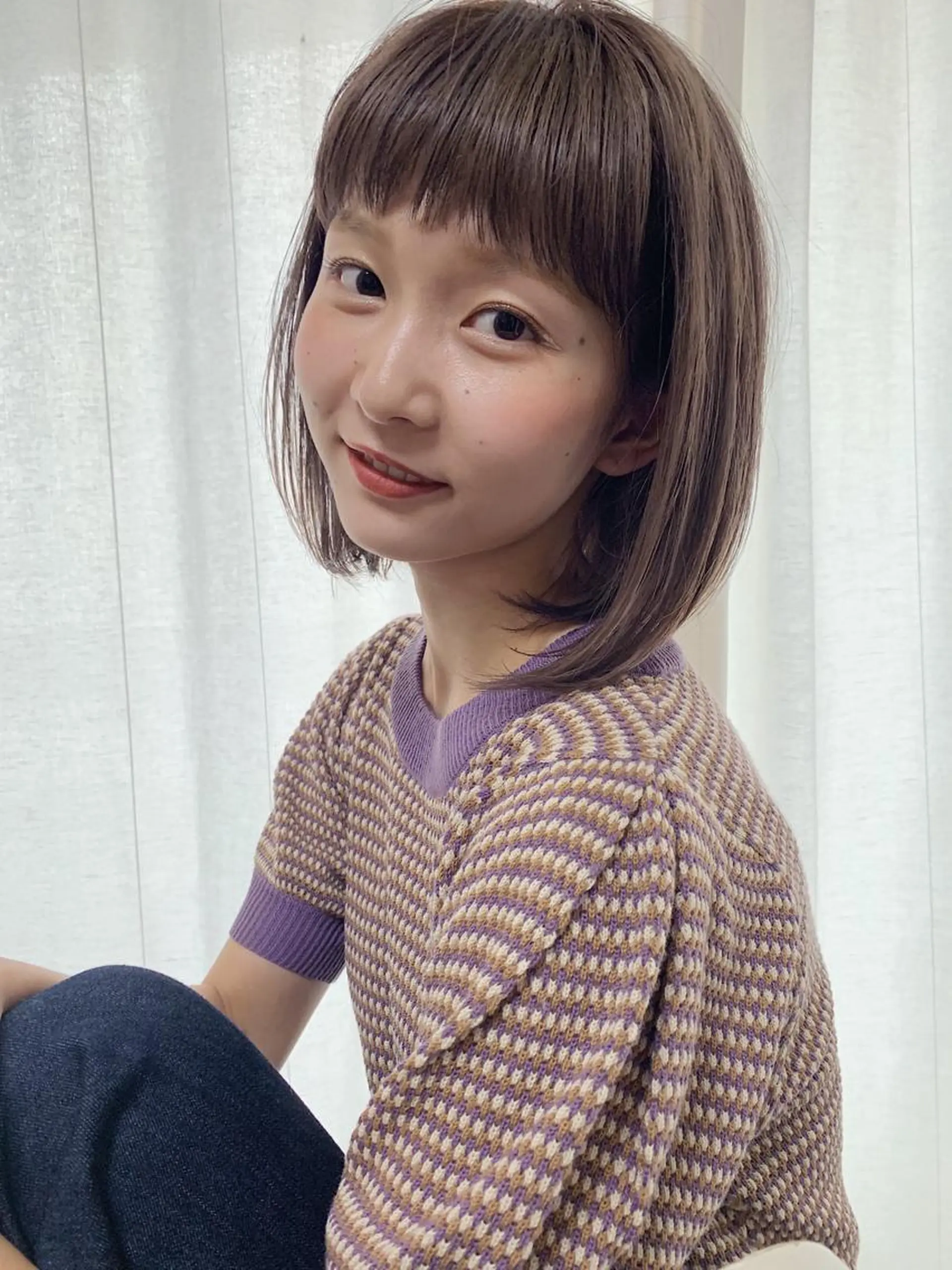 ショート カラー ヘアアレンジ キッズ ネイル グレージュ ミルクティーグレージュ 古賀 侑磨のヘアスタイル