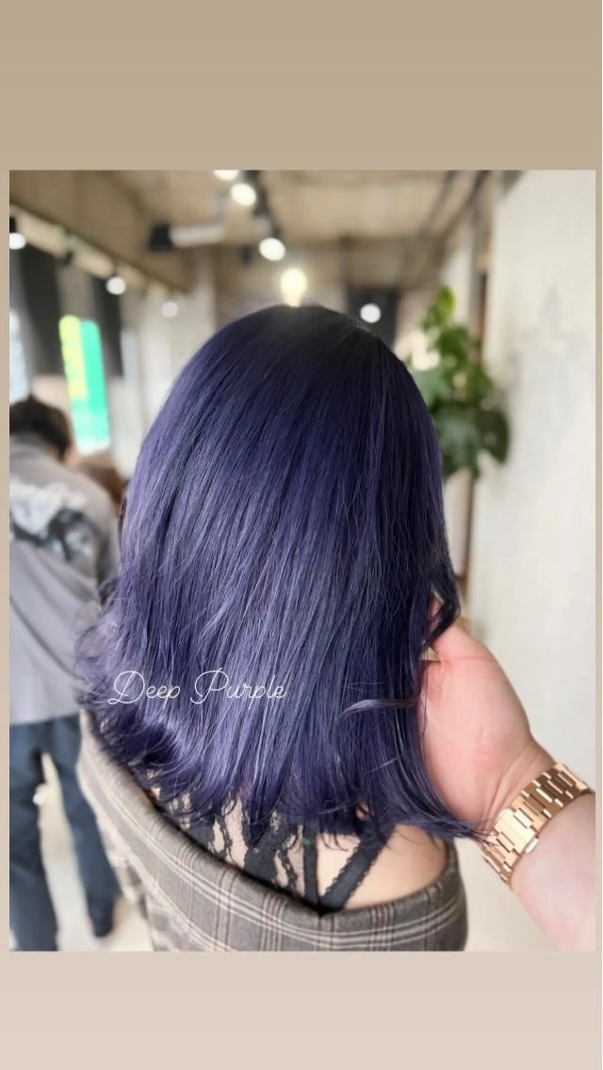ショート カラー パープルカラー mimiiy梅田 中崎町ハイトーンのヘアスタイル