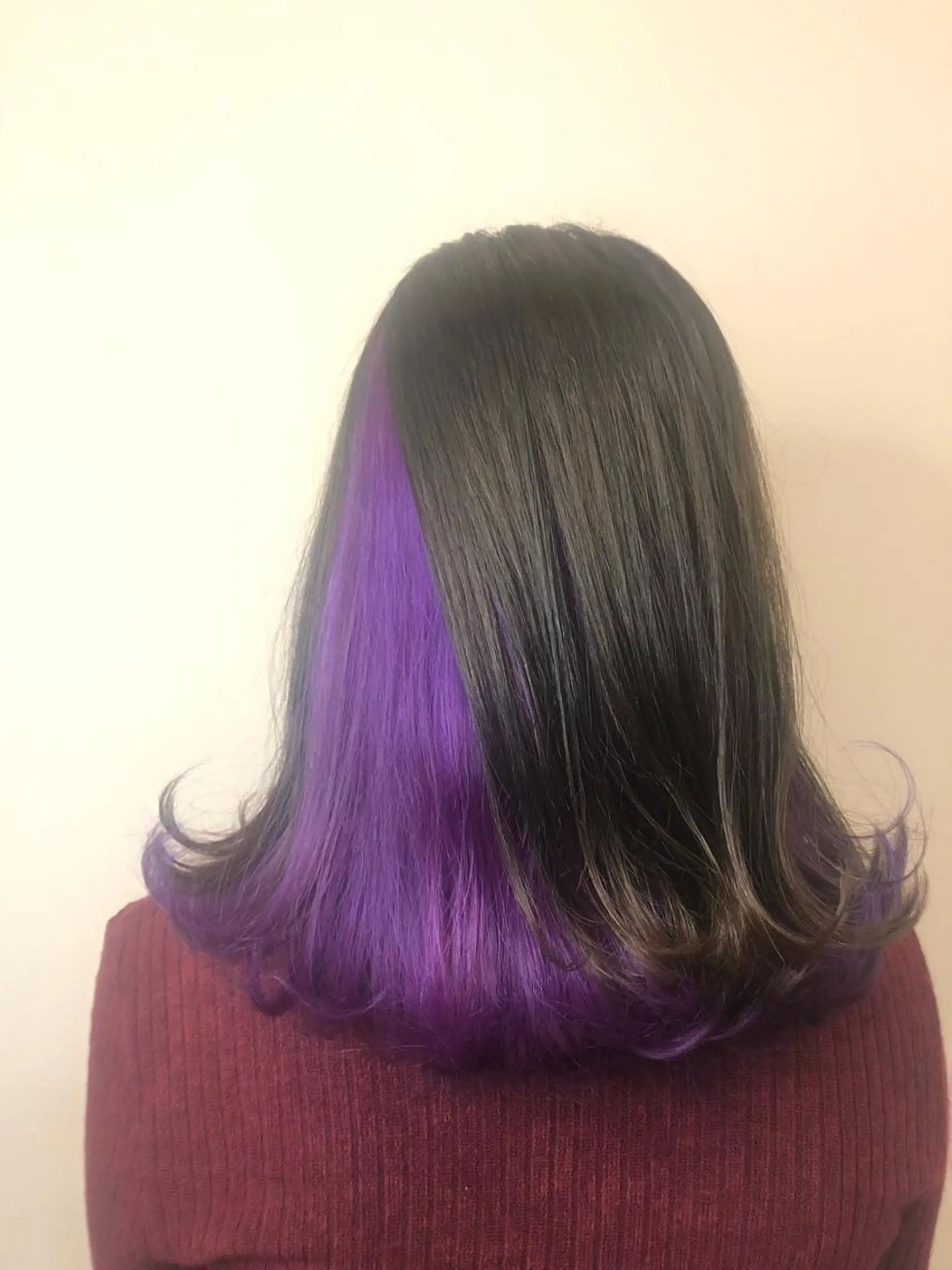 ミディアム パープルカラー ヘアカラー ゆぴ☾‪/推しカラー /ハイトーンのヘアスタイル