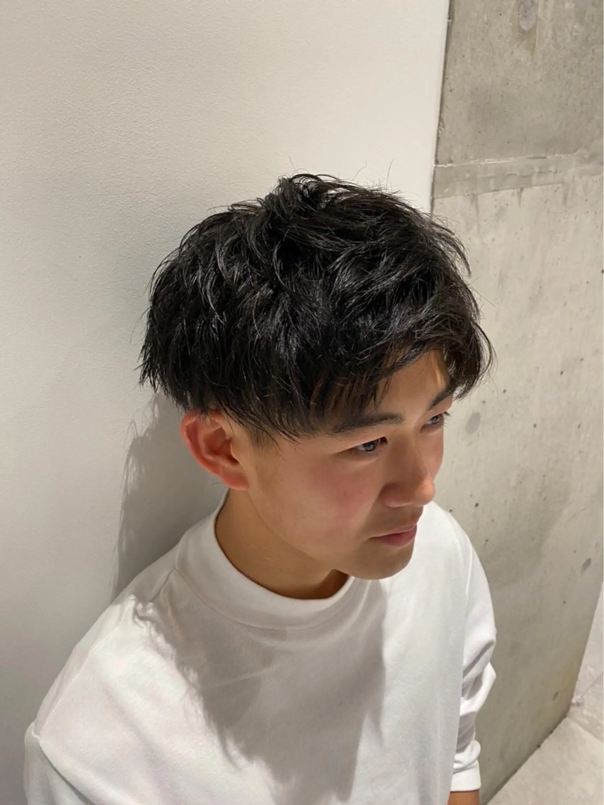 ショート カラー パーマ ヘアアレンジ メンズ パーソナルカラー合わ せたカラー🤍なつみのヘアスタイル