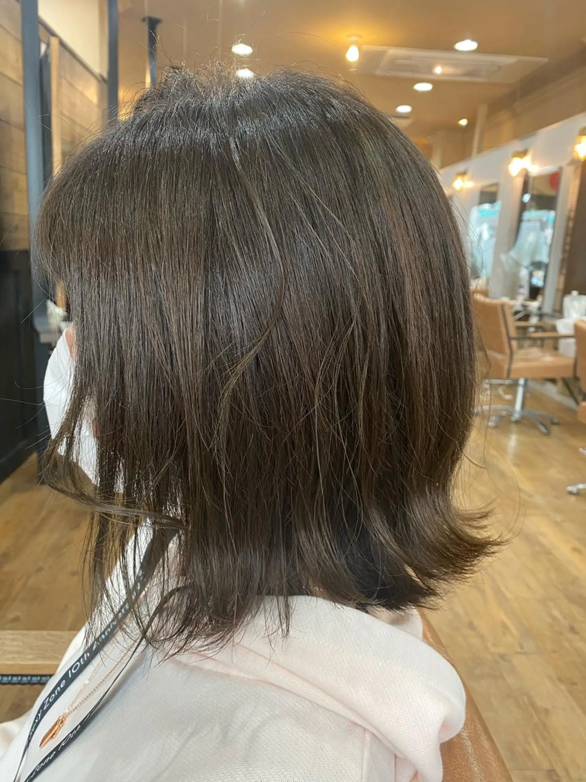 ミディアム カラー グレージュ オリーブグレージュ オリーブグレー カット ヘアカラー トリートメント 特殊カラー特化 ✂️SHIAN フジのヘアスタイル