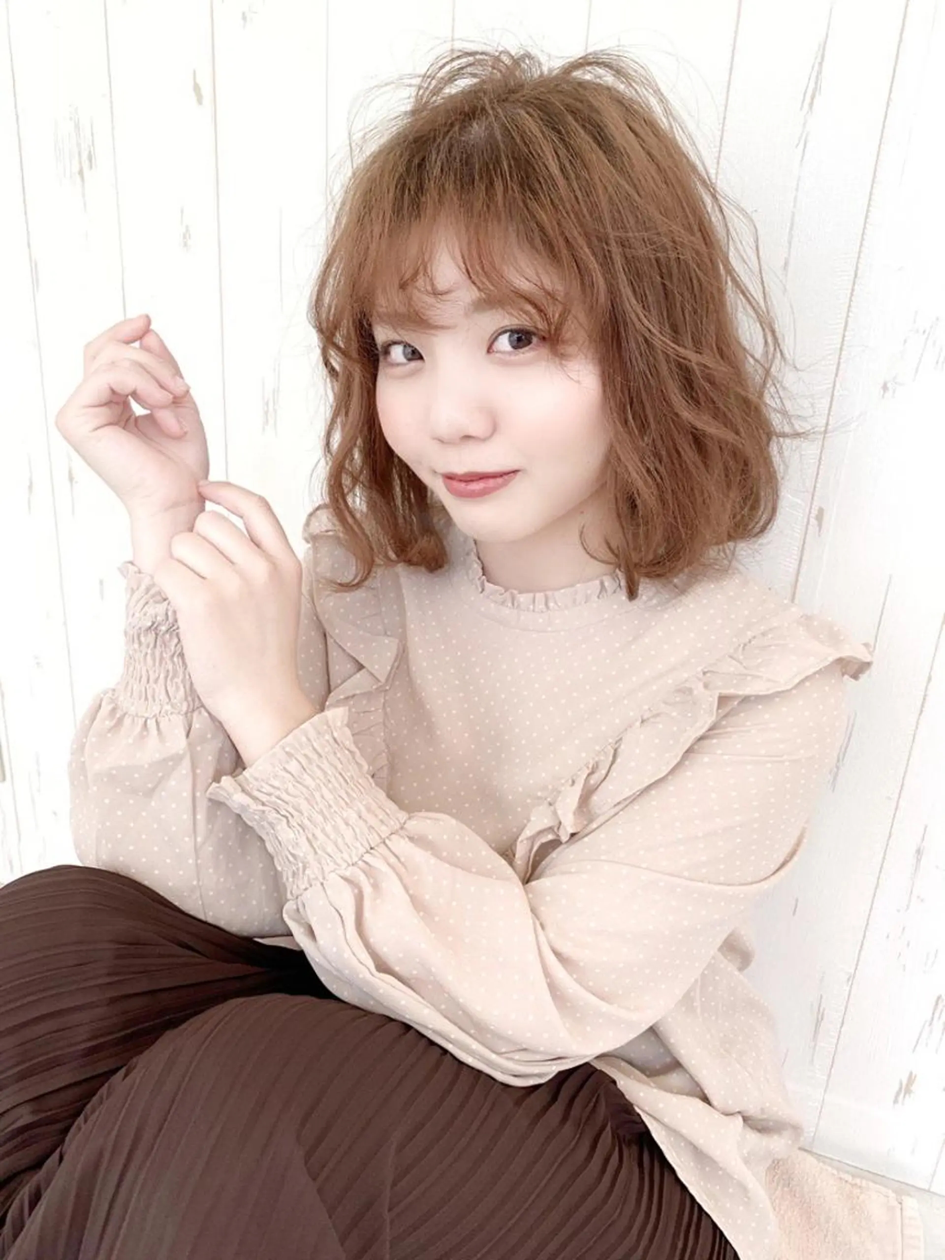 ミディアム ボブ 髪質改善/ハイライト 小林秀樹のヘアスタイル