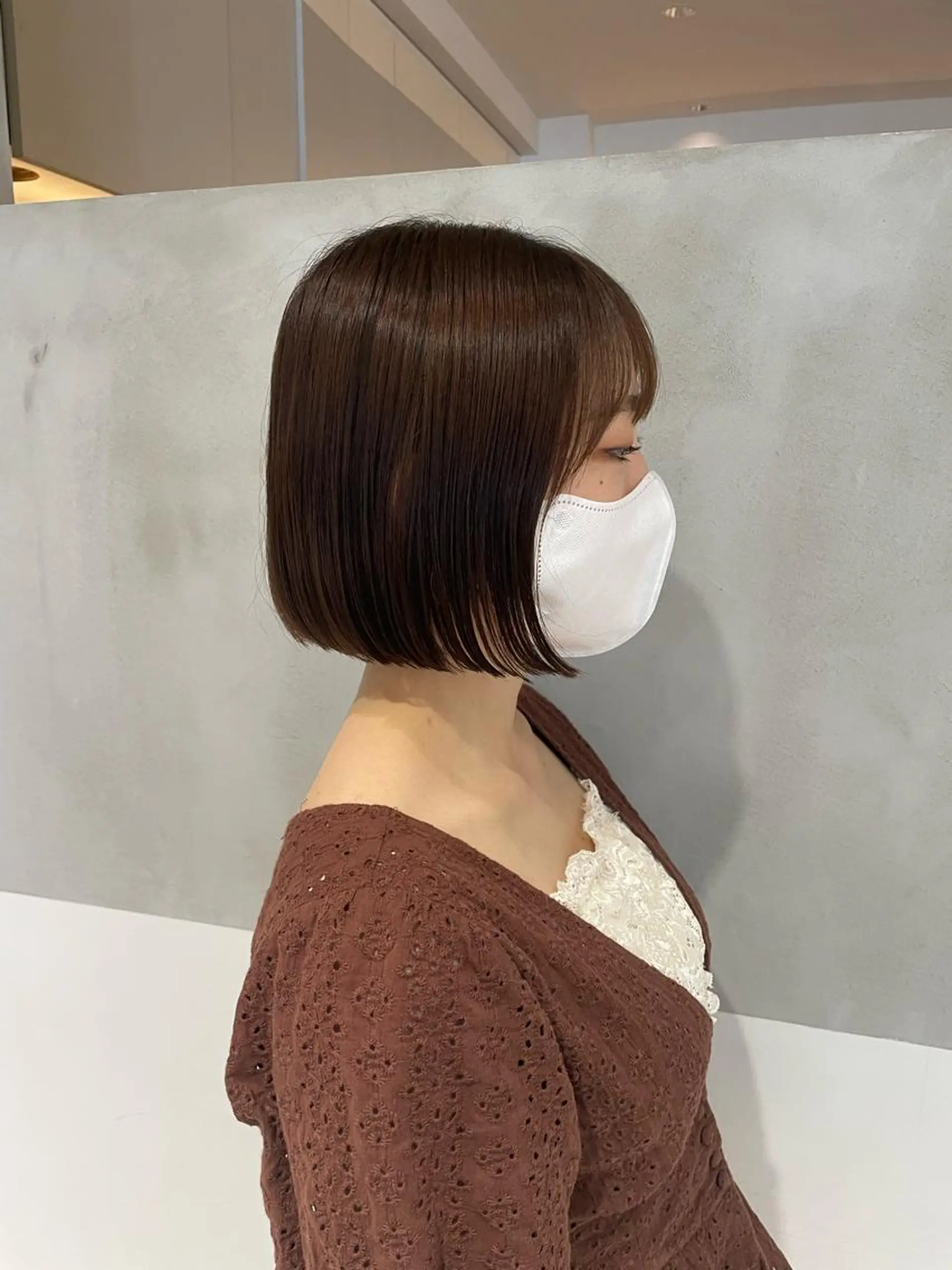 ショート オリーブ カラー✨有坂映哉のヘアスタイル