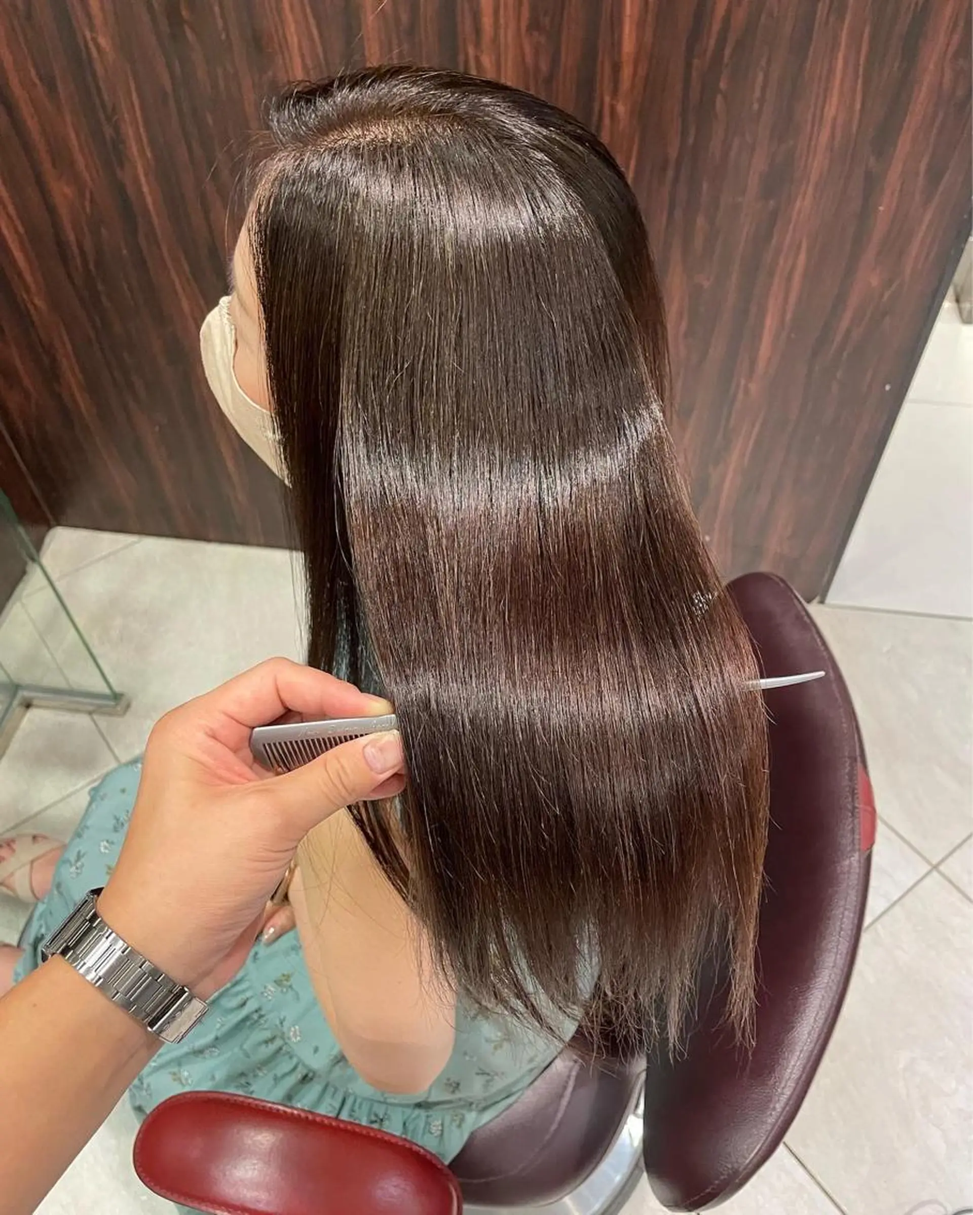 セミロング 縮毛矯正/髪質改善 EARTH髙橋のヘアスタイル