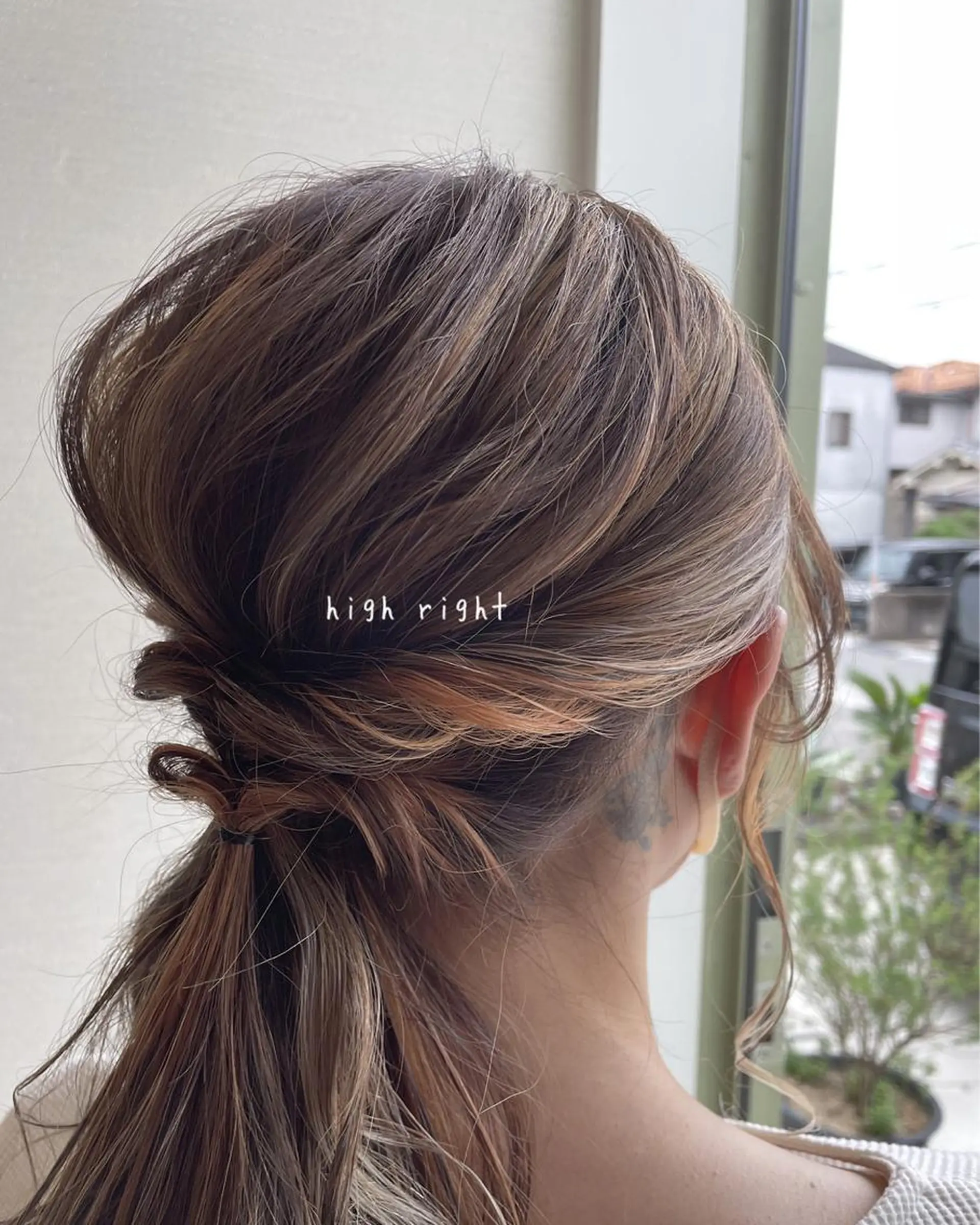 セミロング カラー NOPPO 和泉市 美容室／奥村　飛鳥のヘアスタイル