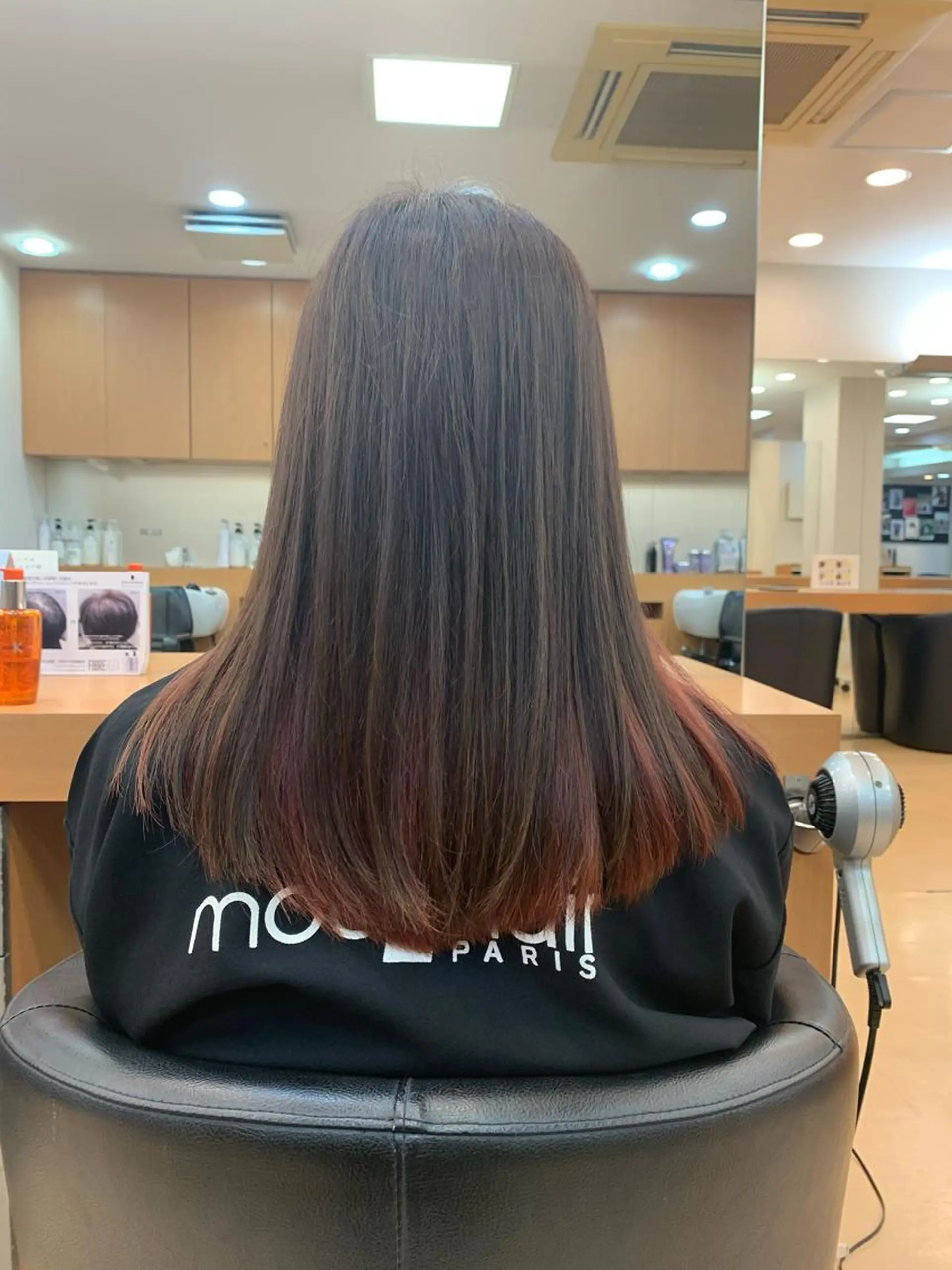 ロング カラー ブリーチ インナーカラー ピンクカラー バイオレットカラー Rang柏 髪質改善No1のヘアスタイル