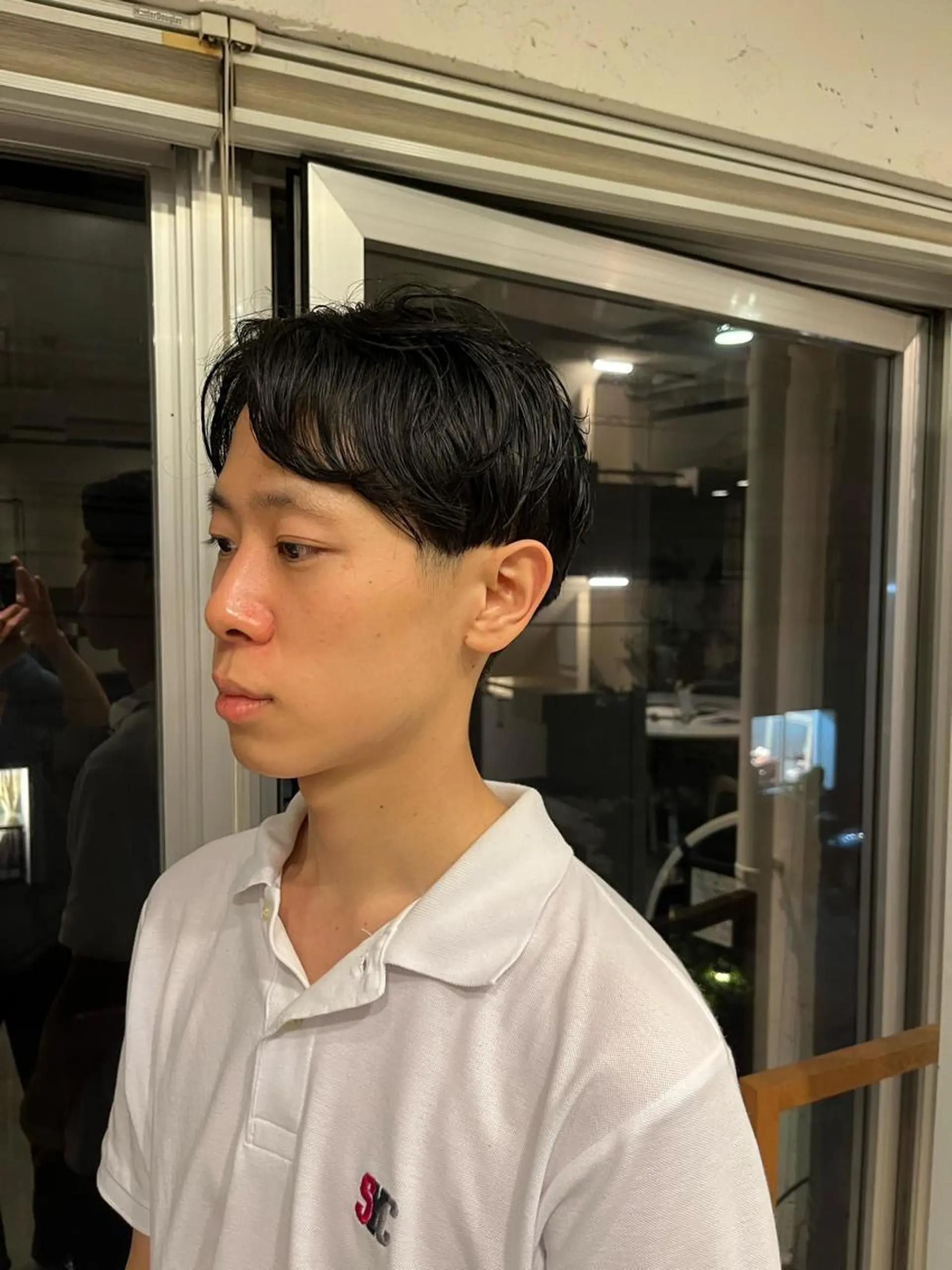 ショート メンズ うる艶カラー/恵比寿 ベージュ/丸山陽平のヘアスタイル