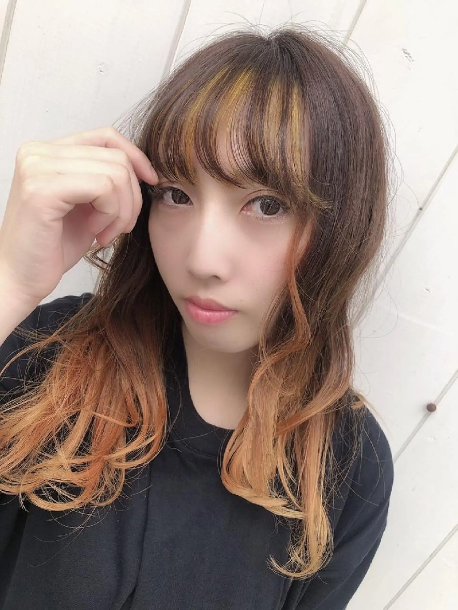 ロング ミストバング grandage 北千住のヘアスタイル