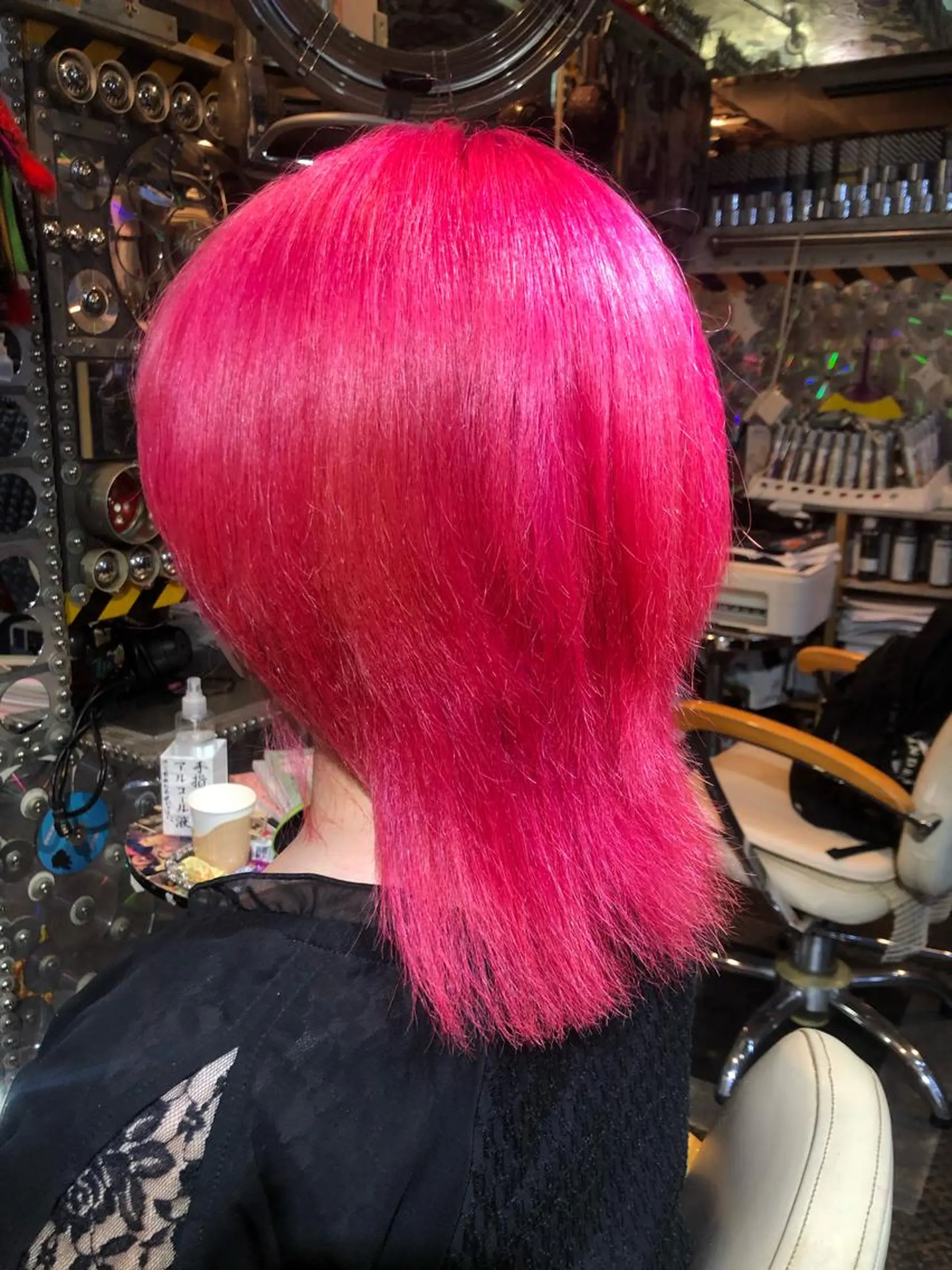 ミディアム カラー ブリーチ ピンクカラー KOYA ｺﾔのヘアスタイル