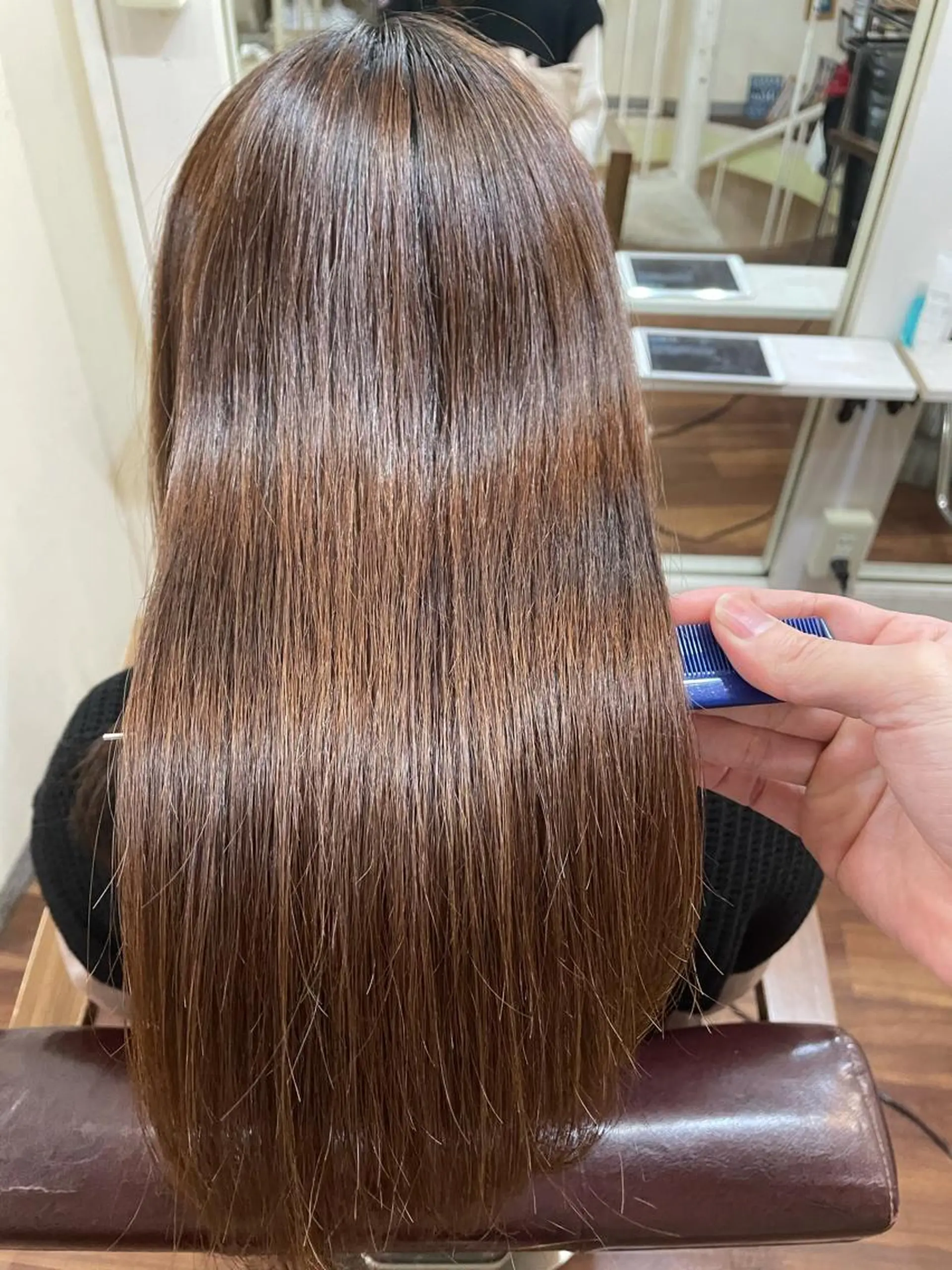 セミロング 縮毛矯正 トリートメント 縮毛矯正の達人 ☆　松本のヘアスタイル