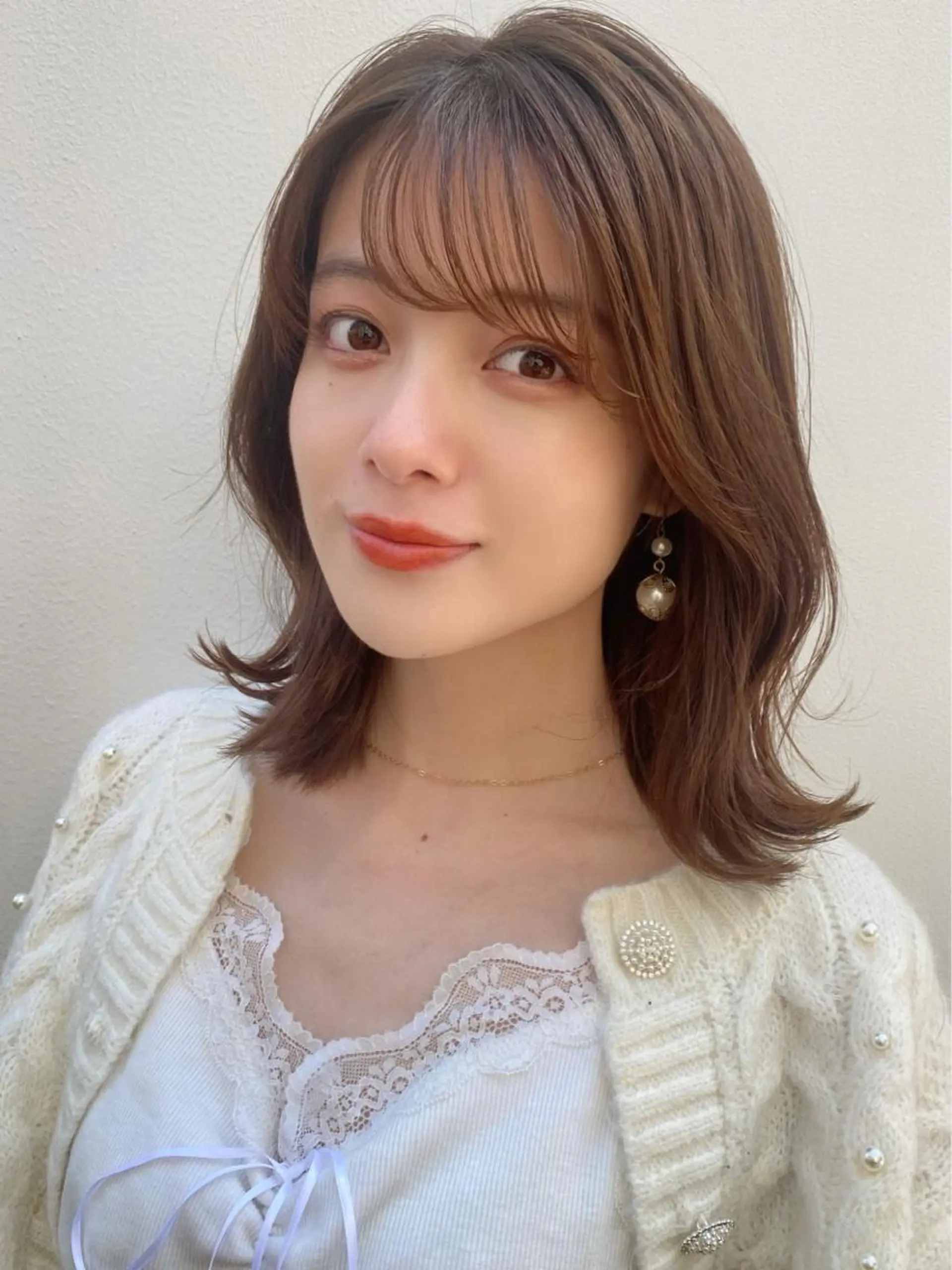 ミディアム カラー 🪭risa 暖色/レイヤー🪭のヘアスタイル