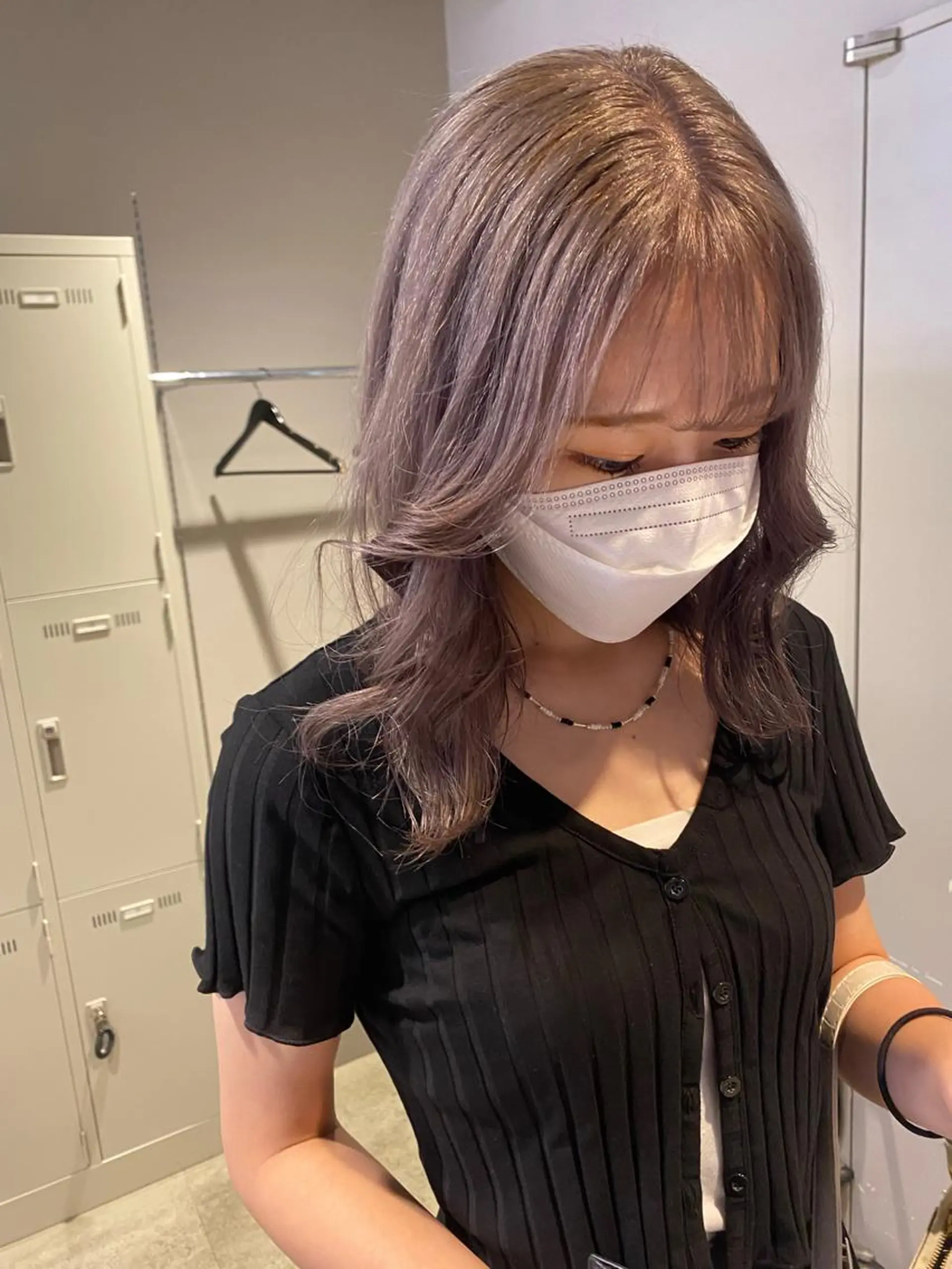 ミディアム カラー パーマ ヘアアレンジ メンズ キッズ ネイル マツエク・マツパ ヘアカラー トリートメント ヘアセット 韓国/トレンド レイヤー【101】のヘアスタイル