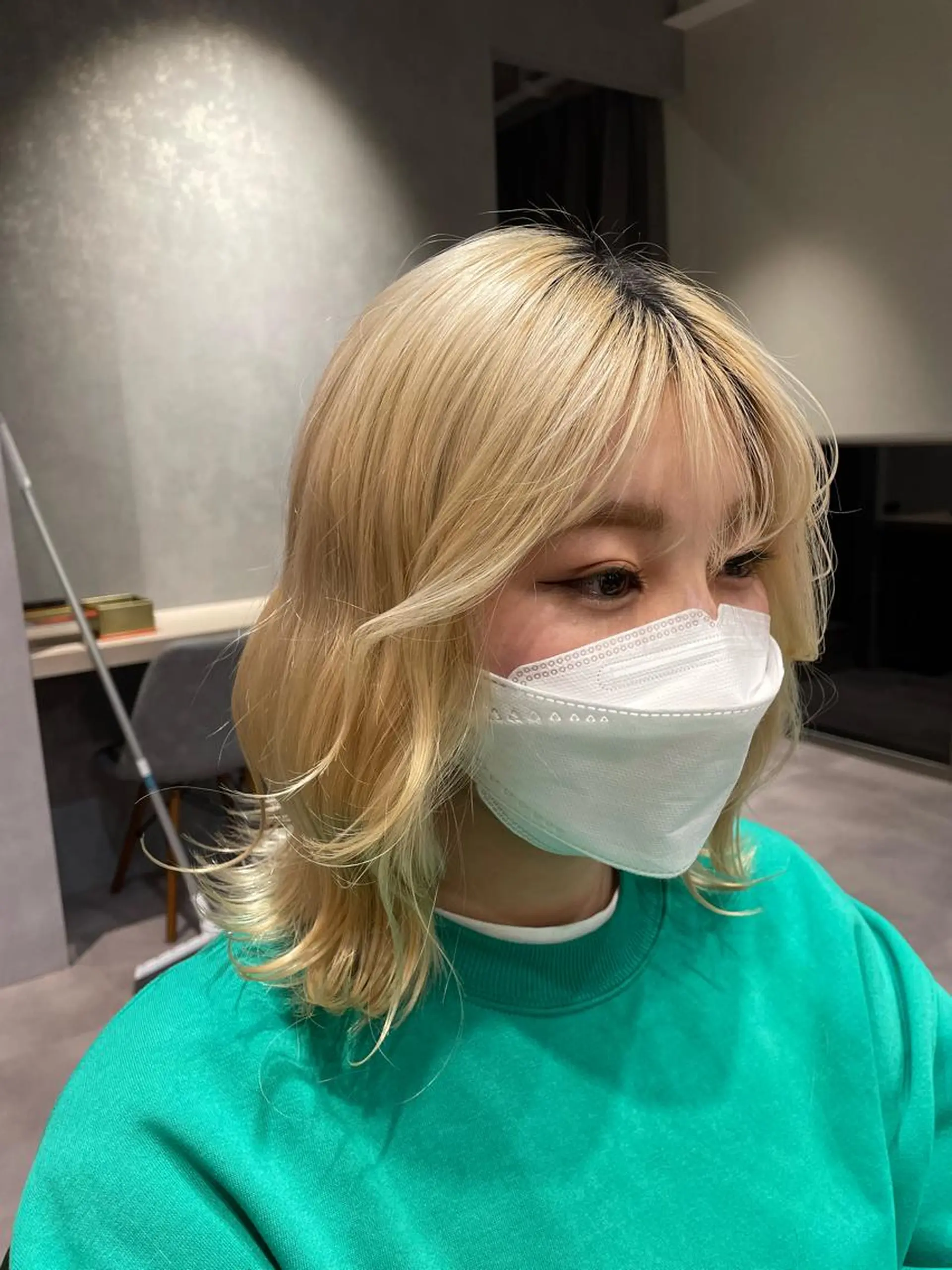 ミディアム エギョモリ 外国人風カラー ハイライト 髪質改善 タンバルモリ ヘアカラー 韓国風/オシャレ /縮毛矯正/滝口琴未のヘアスタイル