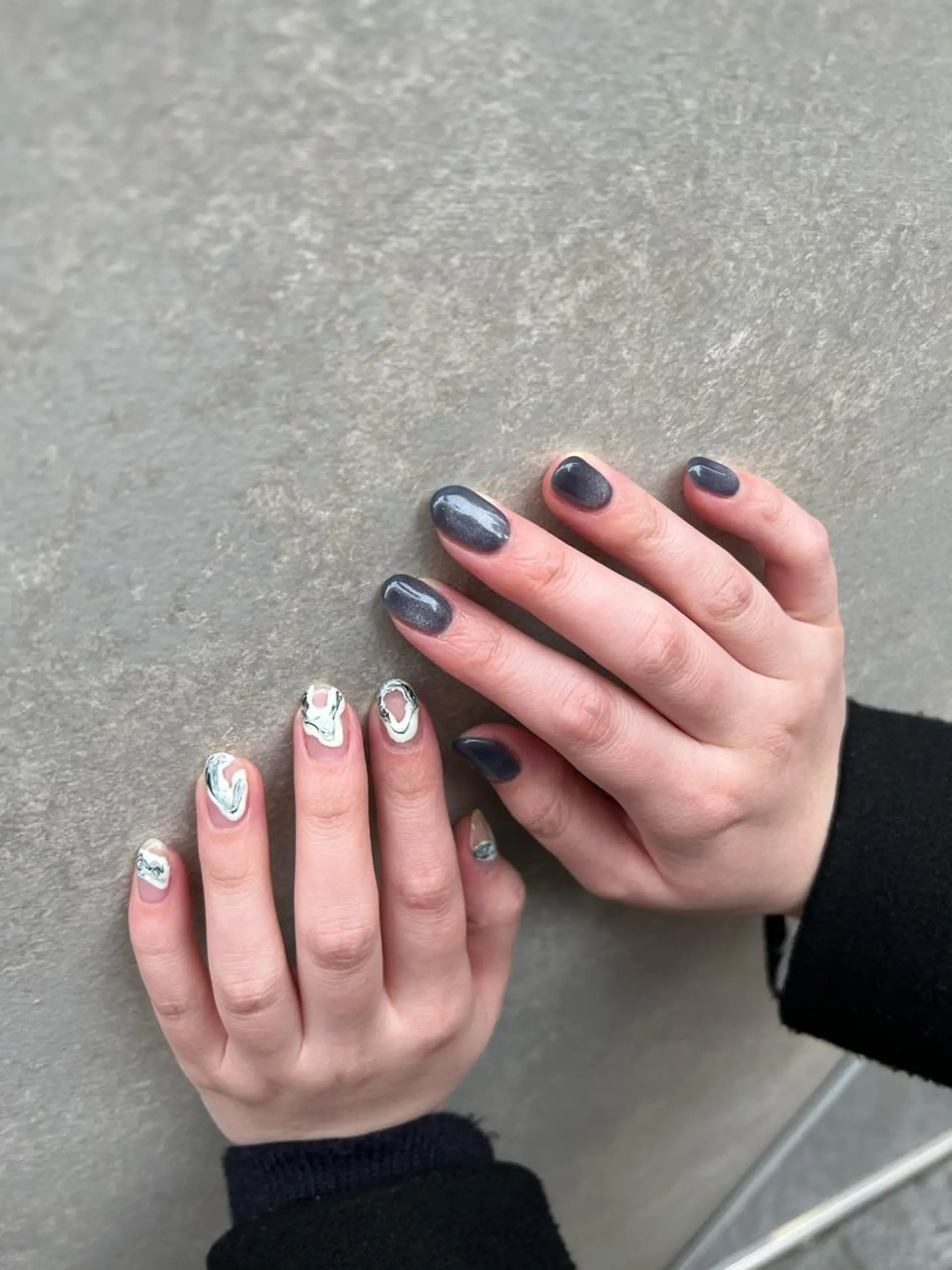 ネイル マグネットネイル 【韓国ヘア・ネイル】 HINATA🍒のネイルデザイン