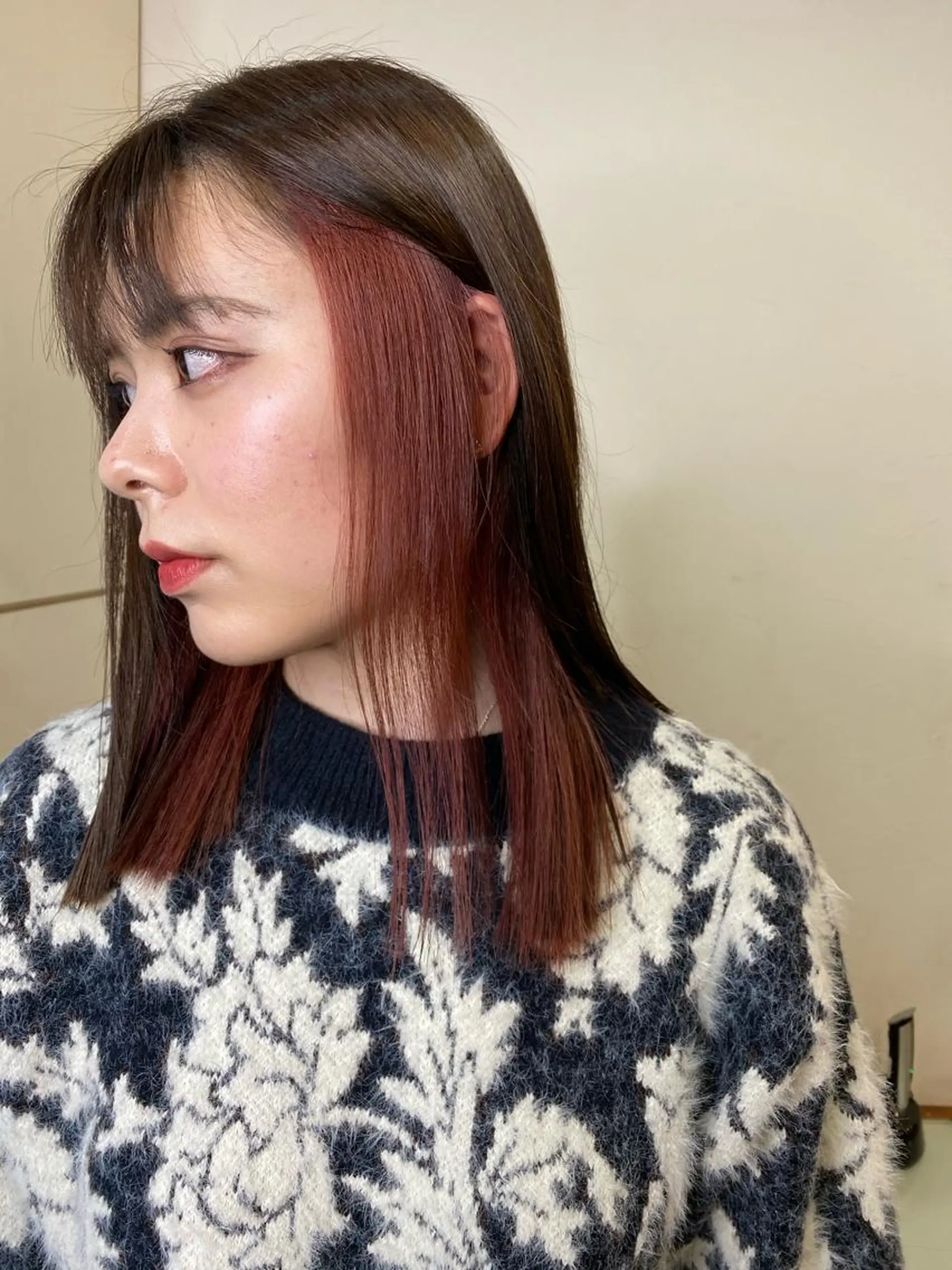 カラー ブリーチ インナーカラー ピンクカラー 梅田中崎町髪質改善 /オキヒロト/エコルのヘアスタイル