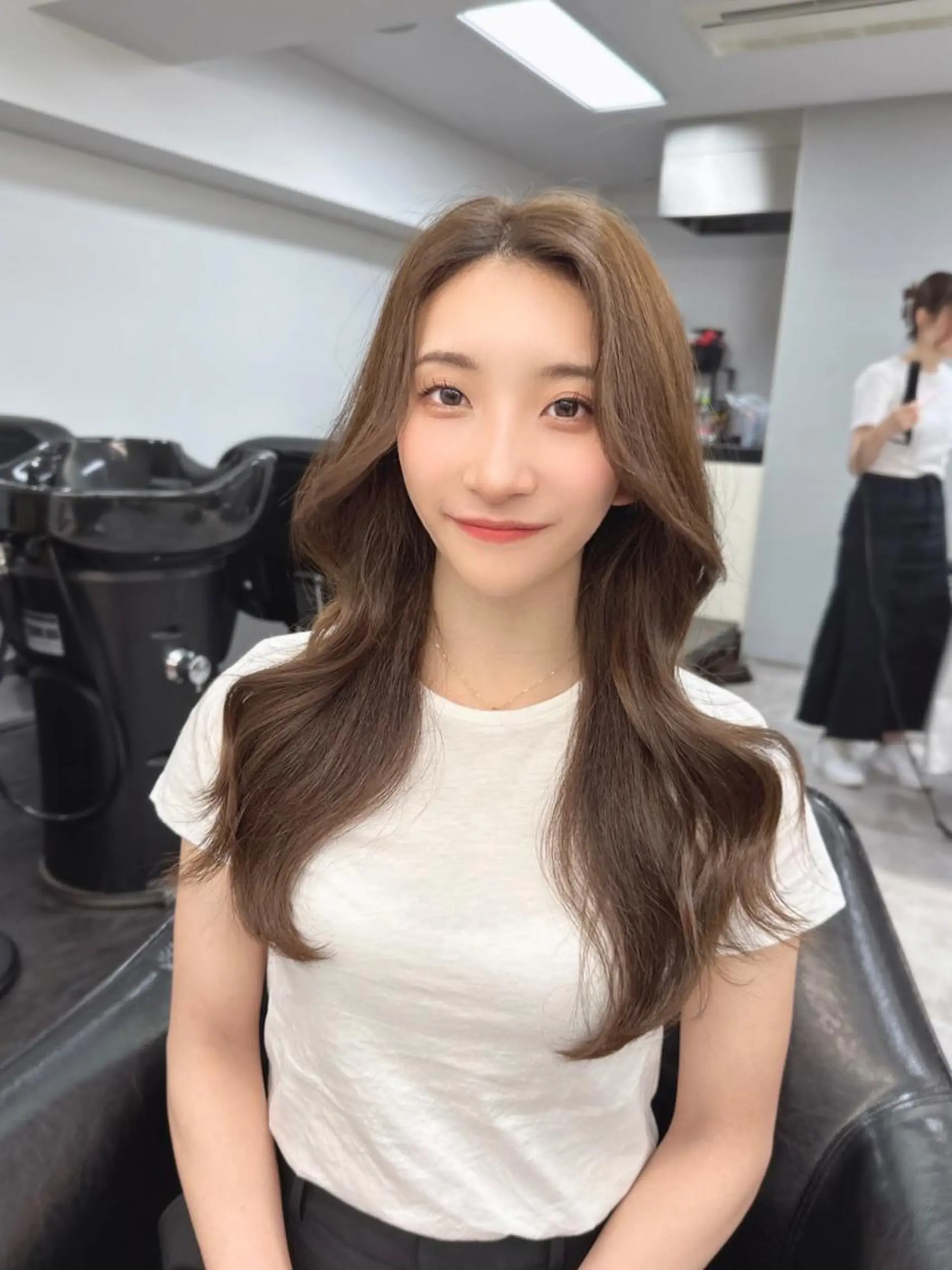 ミディアム カラー 韓国ヘア 店長NEGIのヘアスタイル