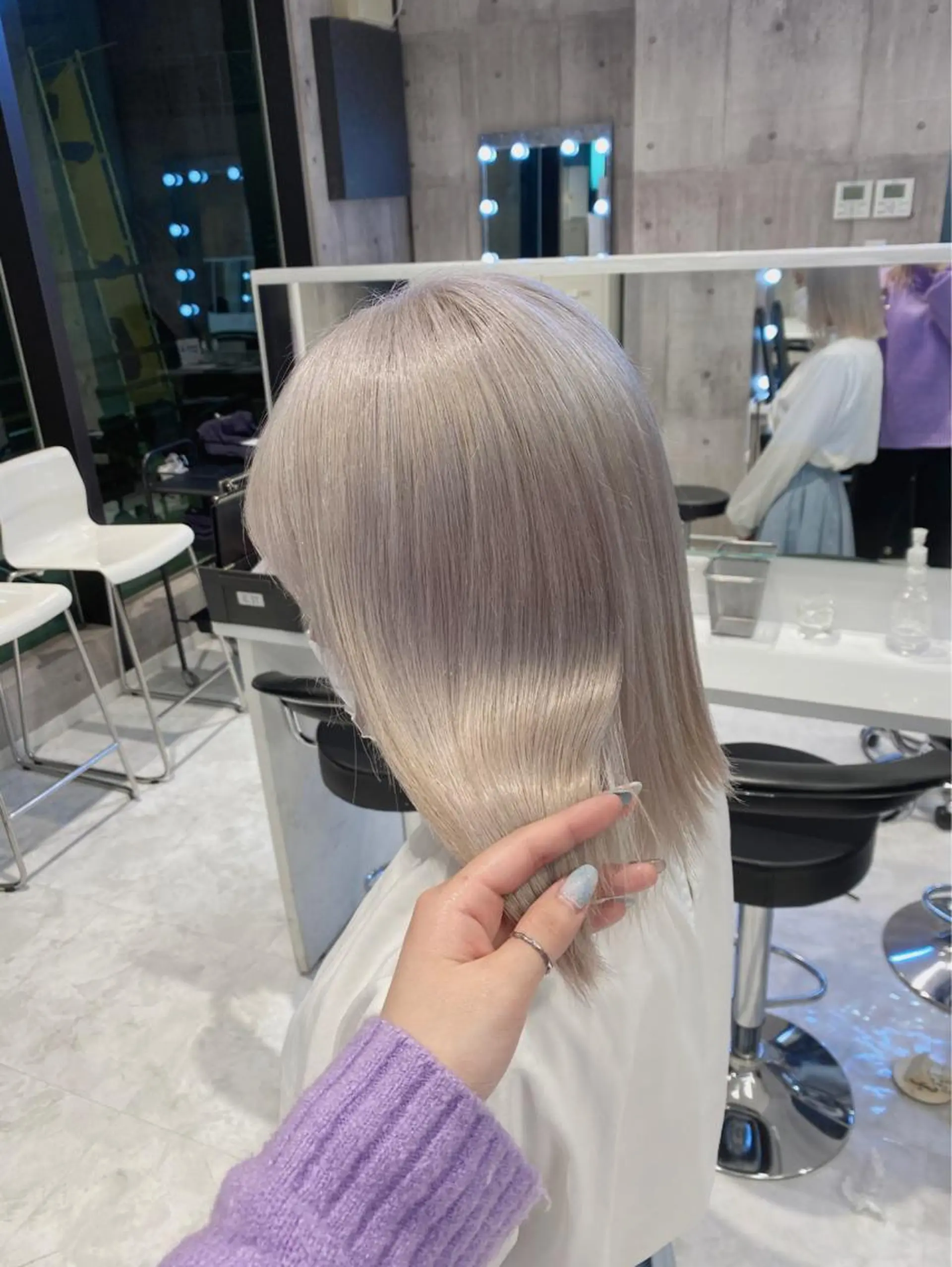 ミディアム 🤍ムラ修正ブリーチ 🤍原宿/YUUのヘアスタイル