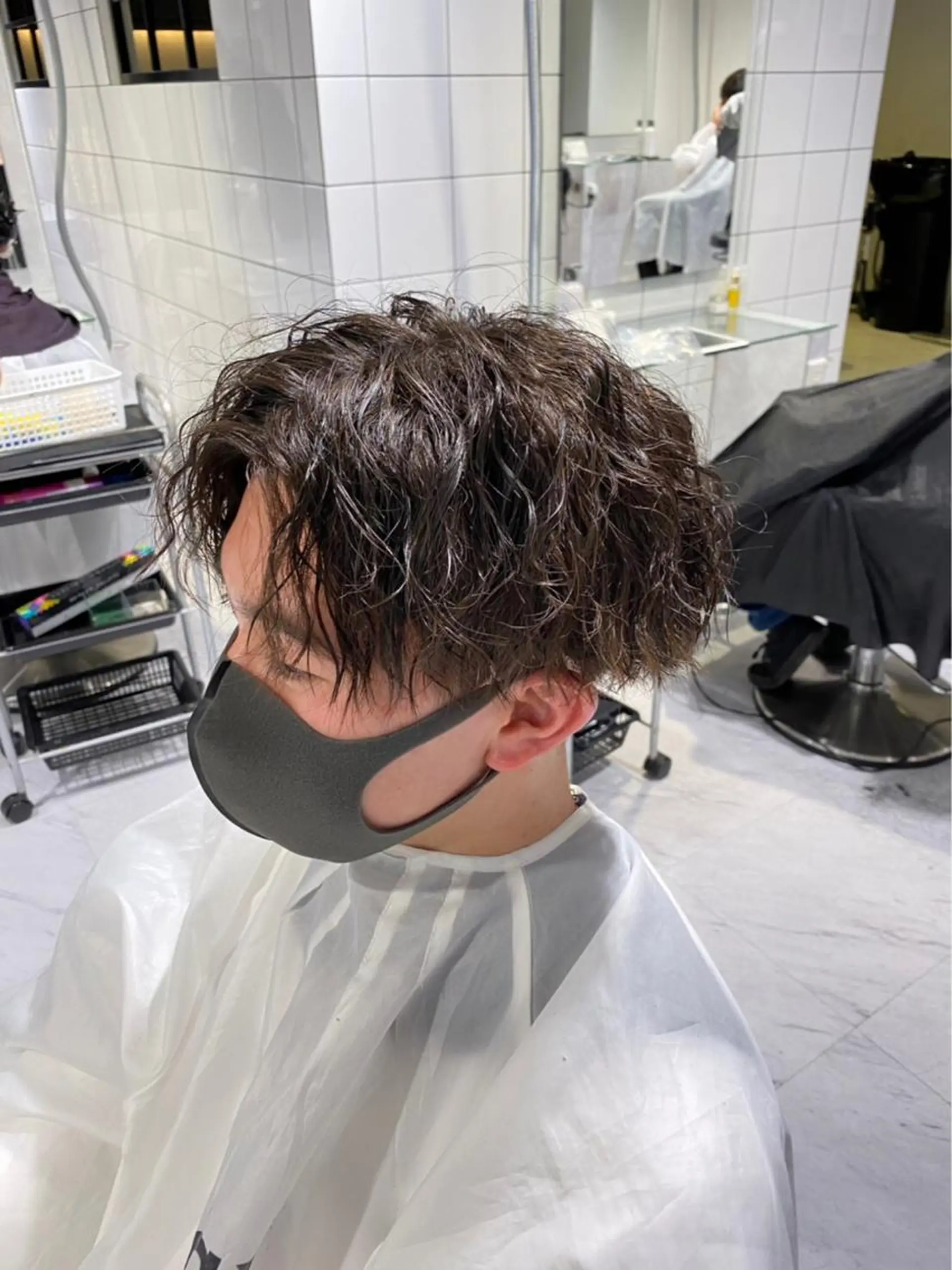 ミディアム カラー ヘアアレンジ メンズ ヘアカラー トリートメント ヘッドスパ ヘアセット ✨【公式】渋谷メンズ サロン BLUCK✨のヘアスタイル