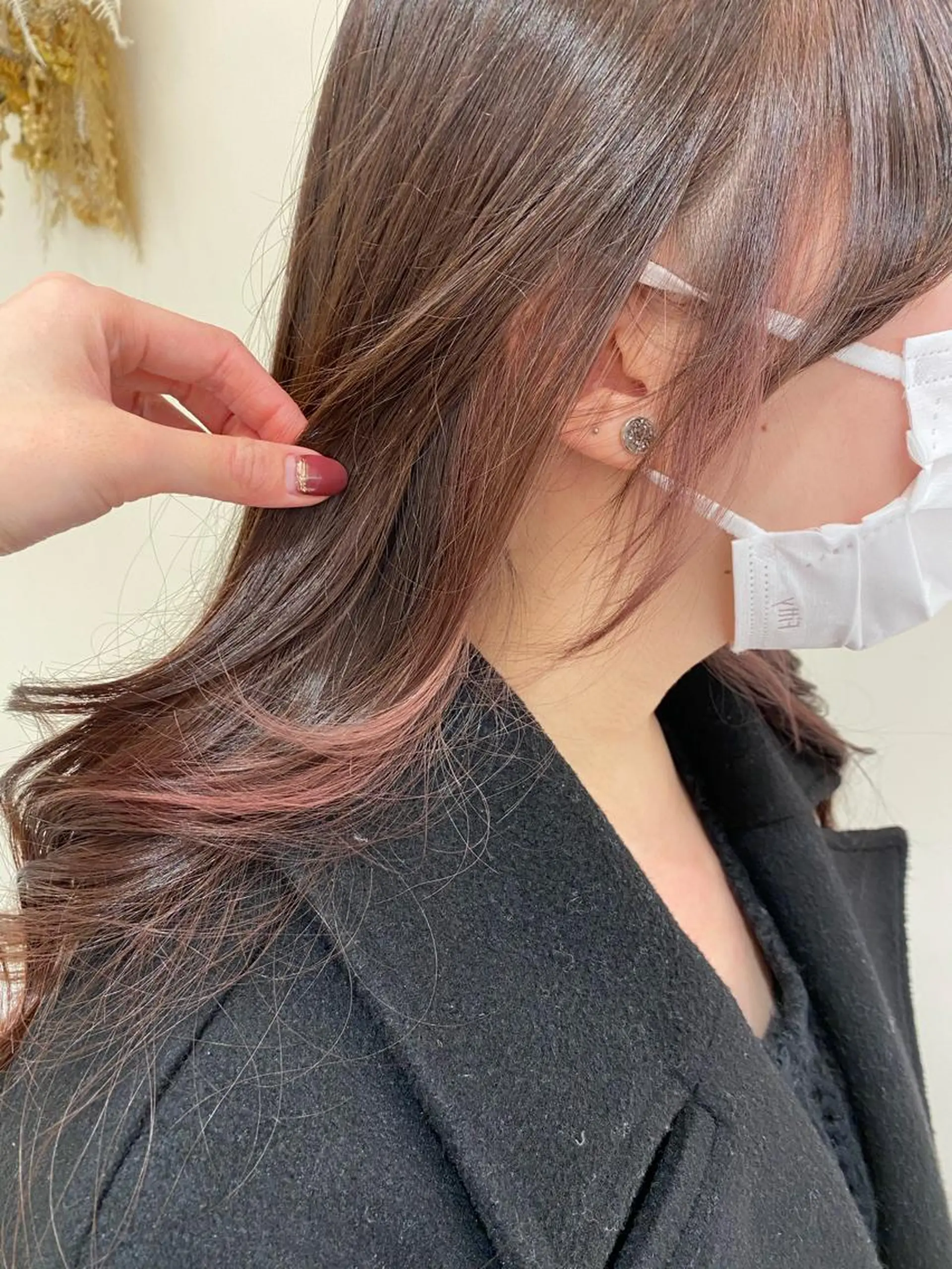 ロング カラー ヘアアレンジ インナーカラー 銀座メンズ専門🖤 小島奈々のヘアスタイル