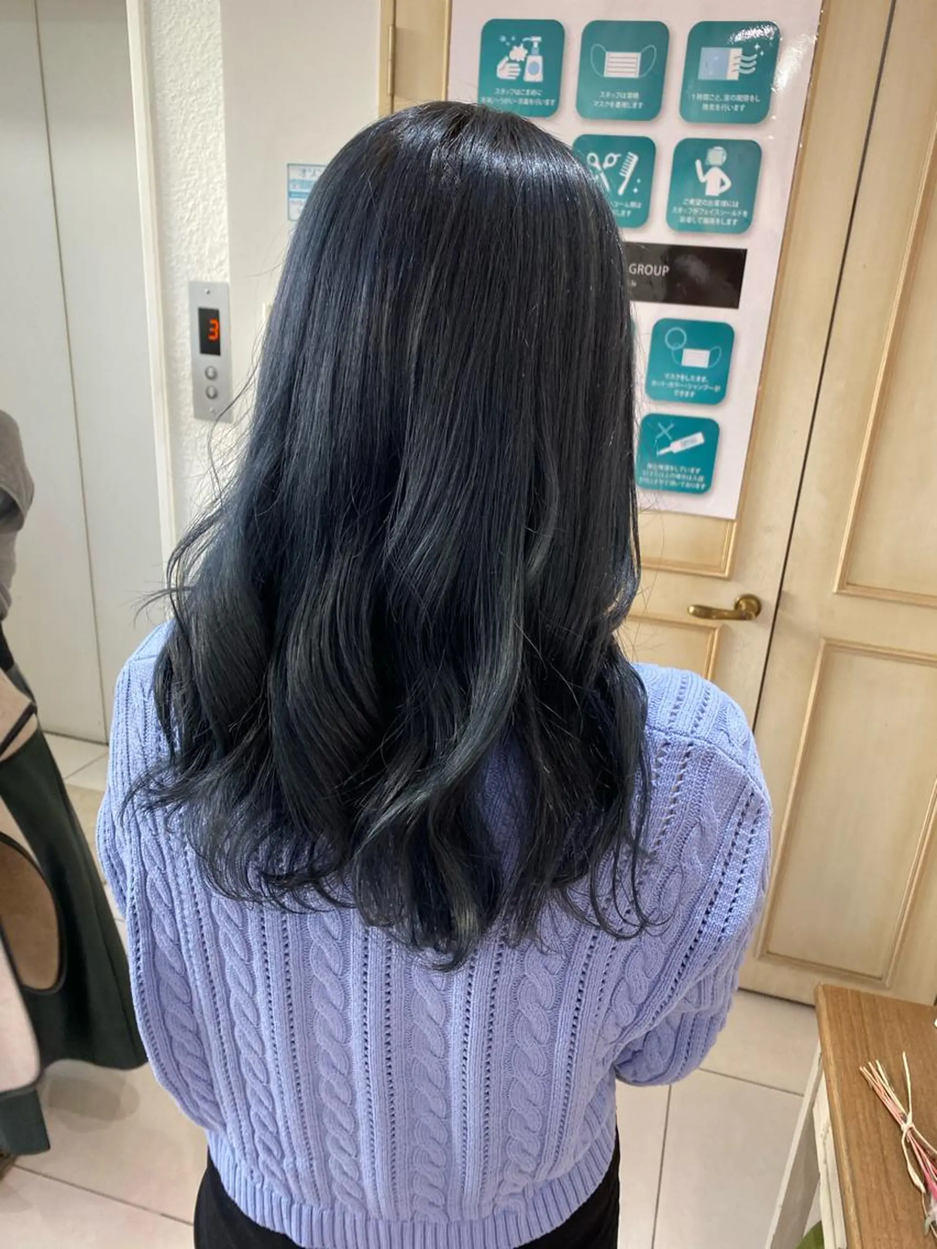 ロング カラー ヘアアレンジ 透明感カラー 古山 結季🌙🖤のヘアスタイル