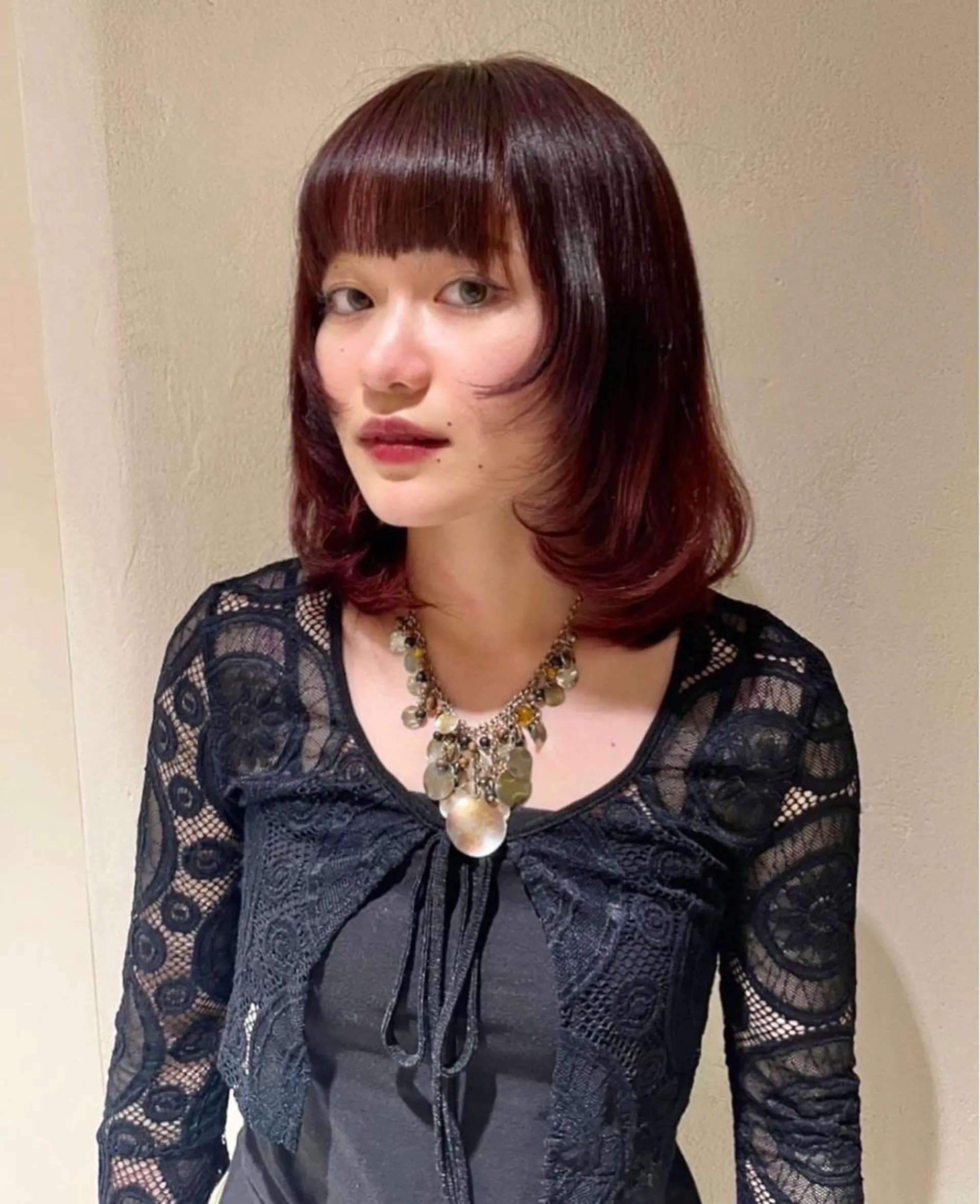 カラー ブリーチ ブリーチなしカラー レッドカラー RiRiko /表参道のヘアスタイル