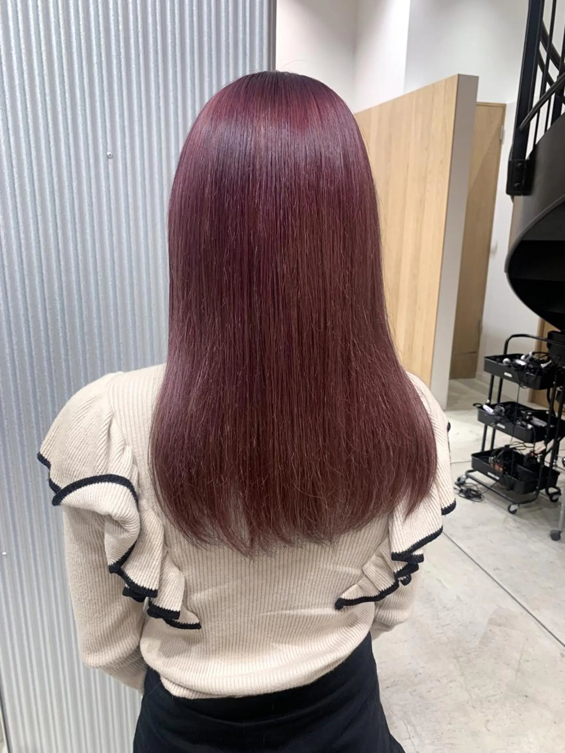 セミロング カラー ヘアアレンジ ヘアカラー トリートメント yuka .のヘアスタイル