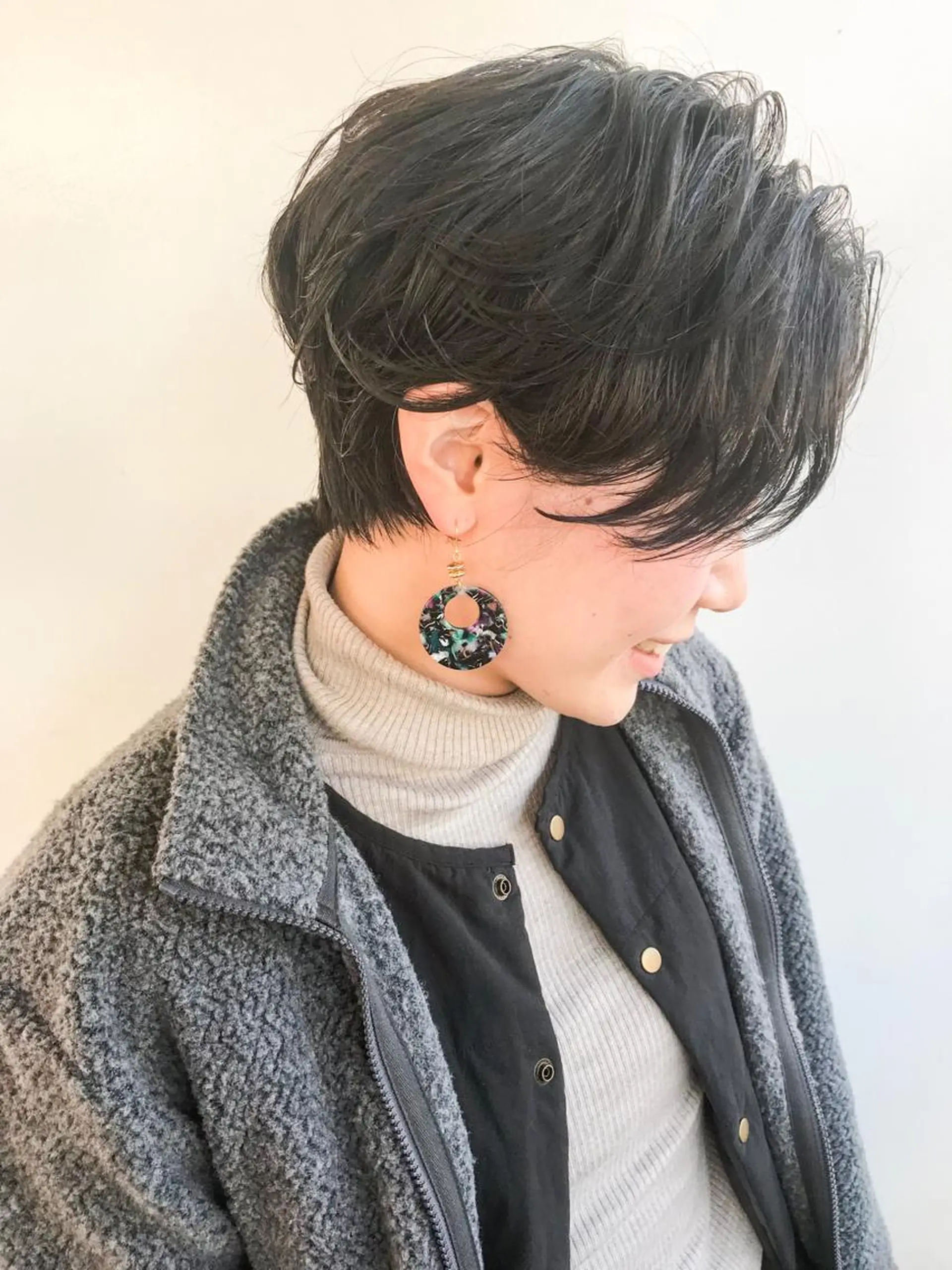 ショート パーマ ショート/レイヤー なら石井知希のヘアスタイル